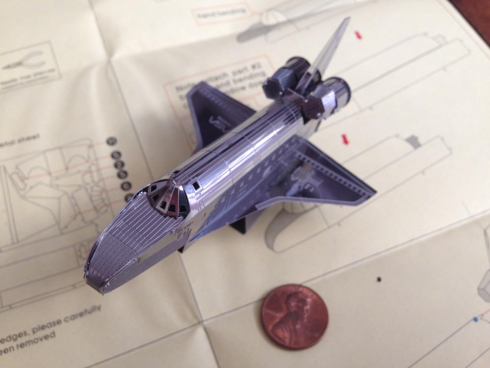 Fascinations Metal Earth Space Shuttle Atlantis 3D Metal Model Kit customer photo 2