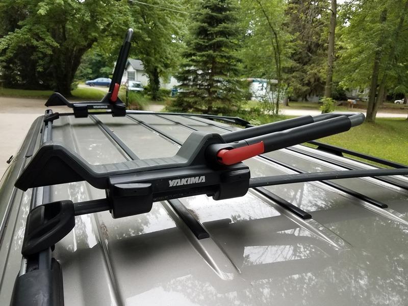 Yakima JayLow Folding J-Cradle Rooftop Kayak Rack with Tie-Downs | Round, Square, Factory or Aerodynamic Fit; Holds 1 Boat up to 100 lb or 2 Boats up to 130 lb Total customer photo 1