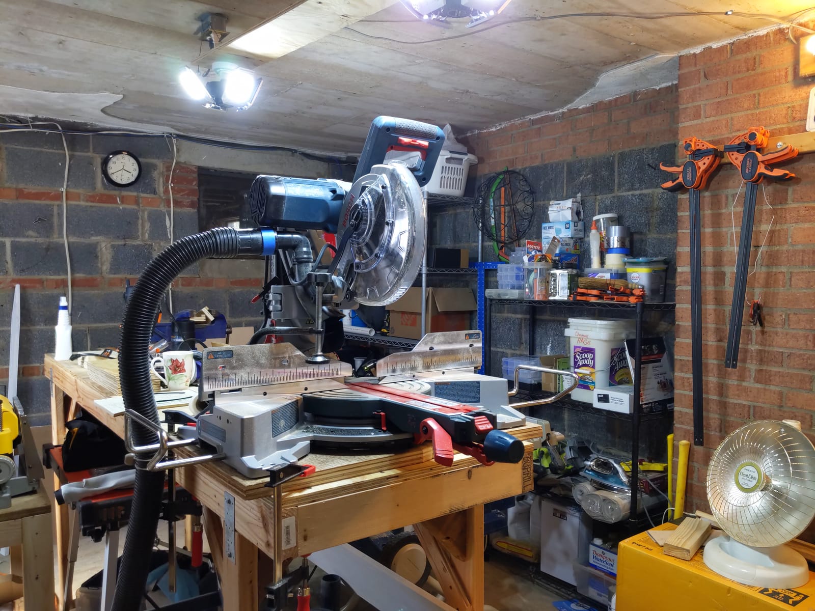 BOSCH 15.0 Amp CM10GD 10 In. Dual-Bevel Glide Miter Saw for Woodworking | Articulated hinge arms, axial-glide system customer photo 2