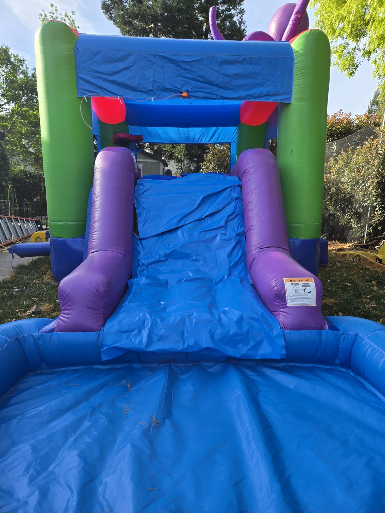 JumpOrange 25x13ft Octopus Commercial 15oz PVC Bouncer Slide Combo with Pool customer photo 2