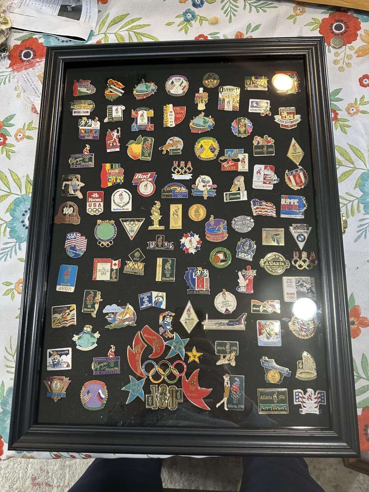 Large 19 X 14 Pin Display Case Medal Shadow Box with 98% UV Protection for Military Medals, Beach Tags, Jewelry Pins, Pin Gift, Insignia Ribbons Memorabilia Black Finish customer photo 2