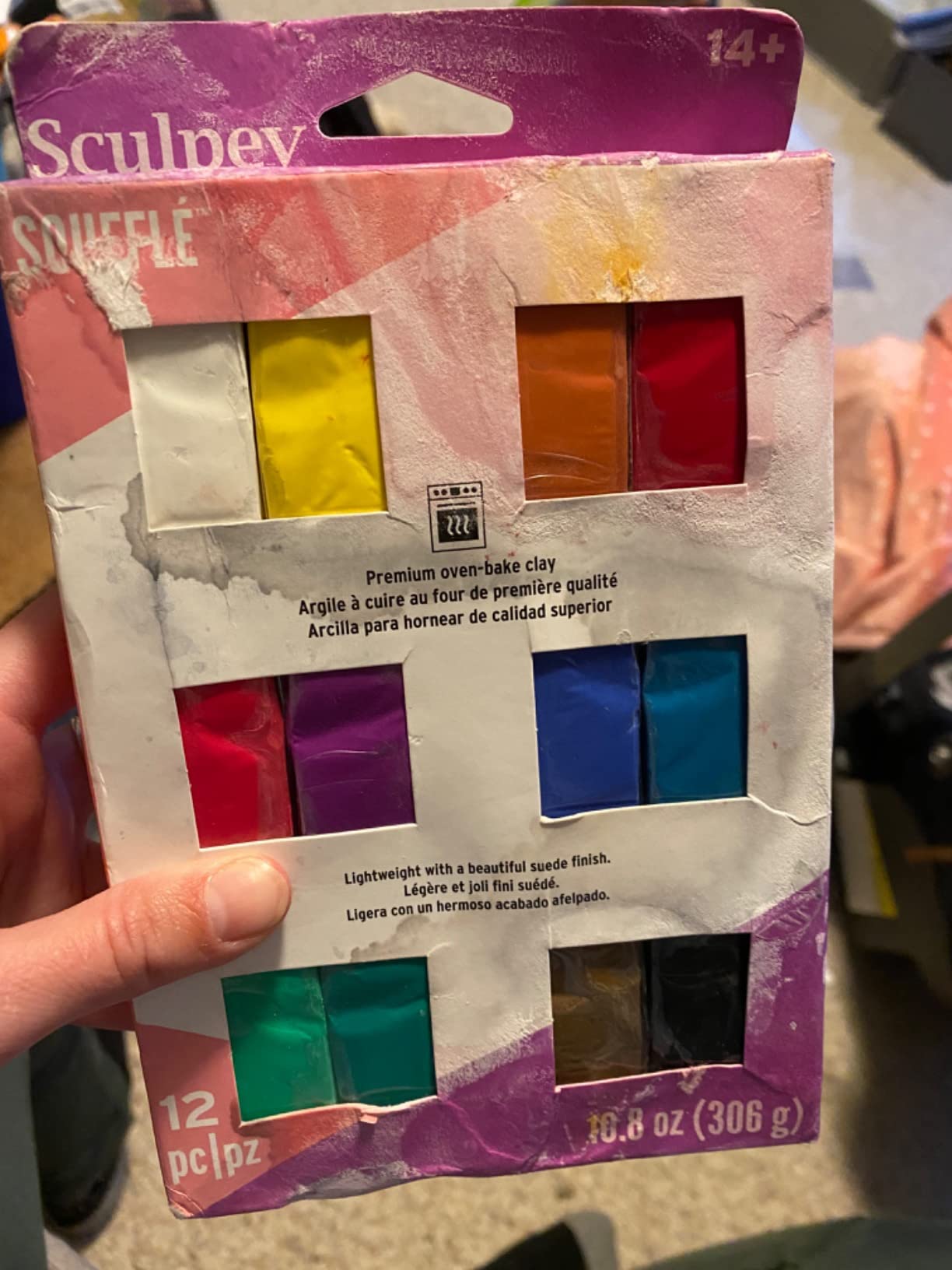 Polyform Sculpey Soufflé Polymer Oven-Bake Clay, 12 color set, Non Toxic, 10.8 oz., Great for jewelry making, holiday, DIY, mixed media and more! Premium light-weight oven bake clay. customer photo 2
