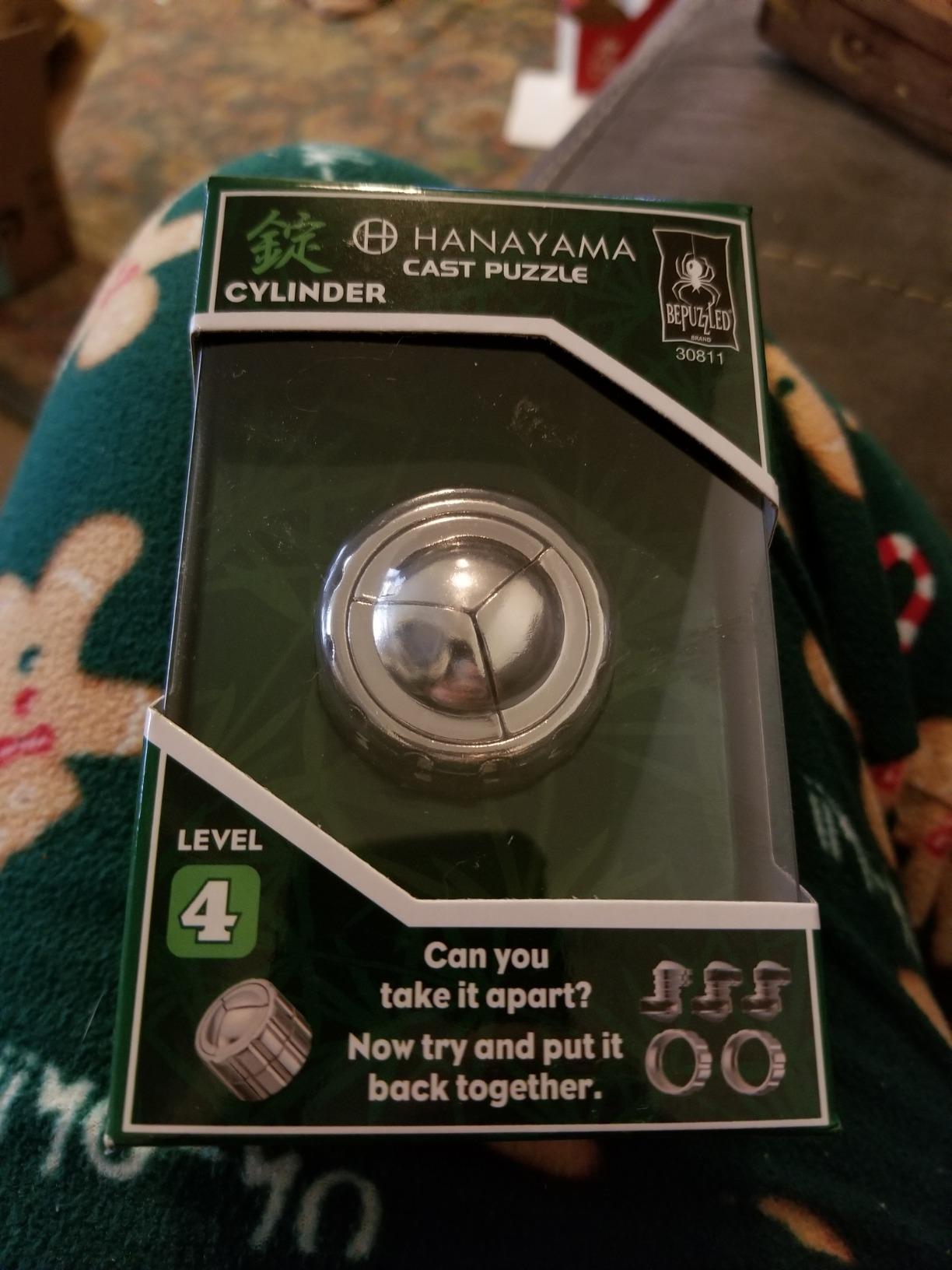 BePuzzled Cylinder Hanayama Metal Brainteaser Puzzle Mensa Rated Level 4, for Ages 12 and Up customer photo 2