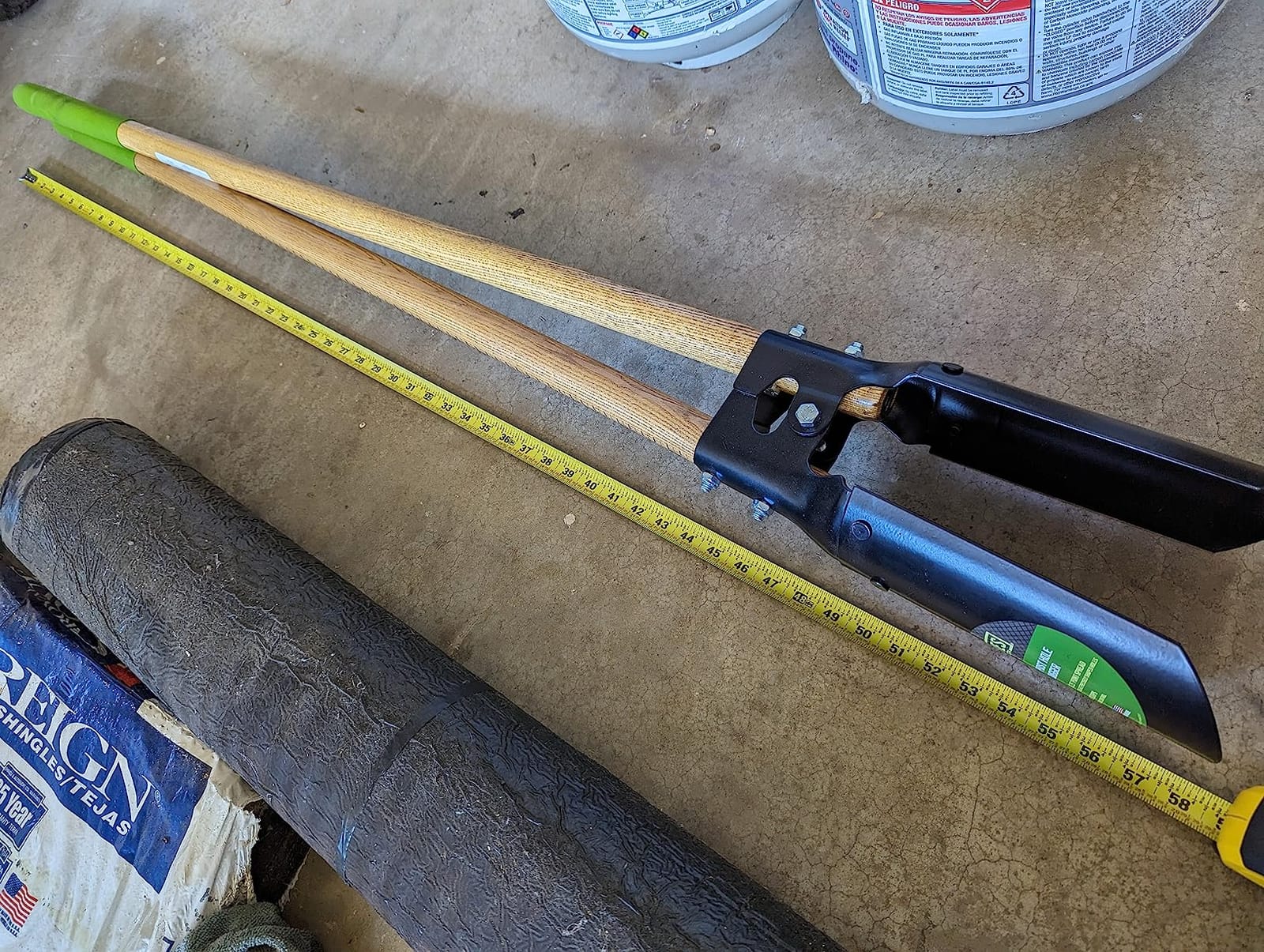 AMES 2701600 Post Hole Digger with Hardwood Measurement Handle, 58-Inch customer photo 1