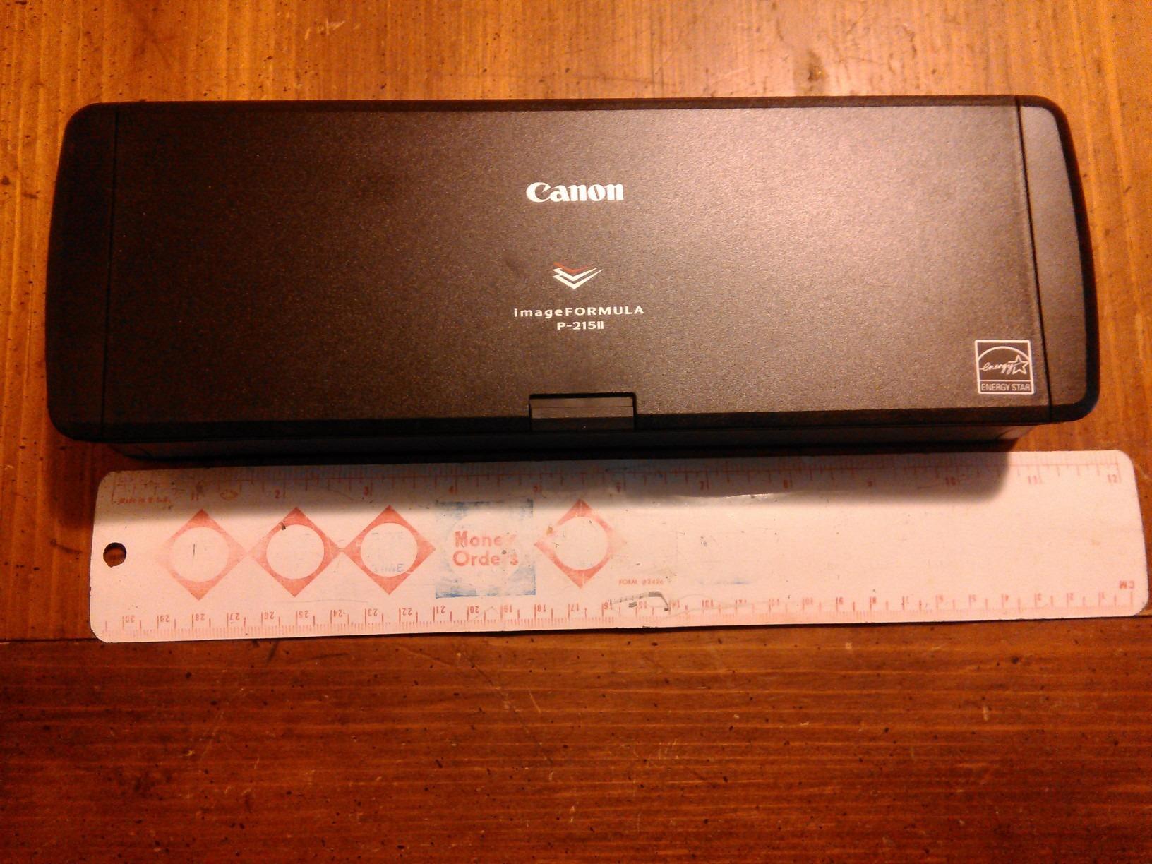 Canon imageFORMULA P-215II Mobile Document Scanner, Black, 1.6