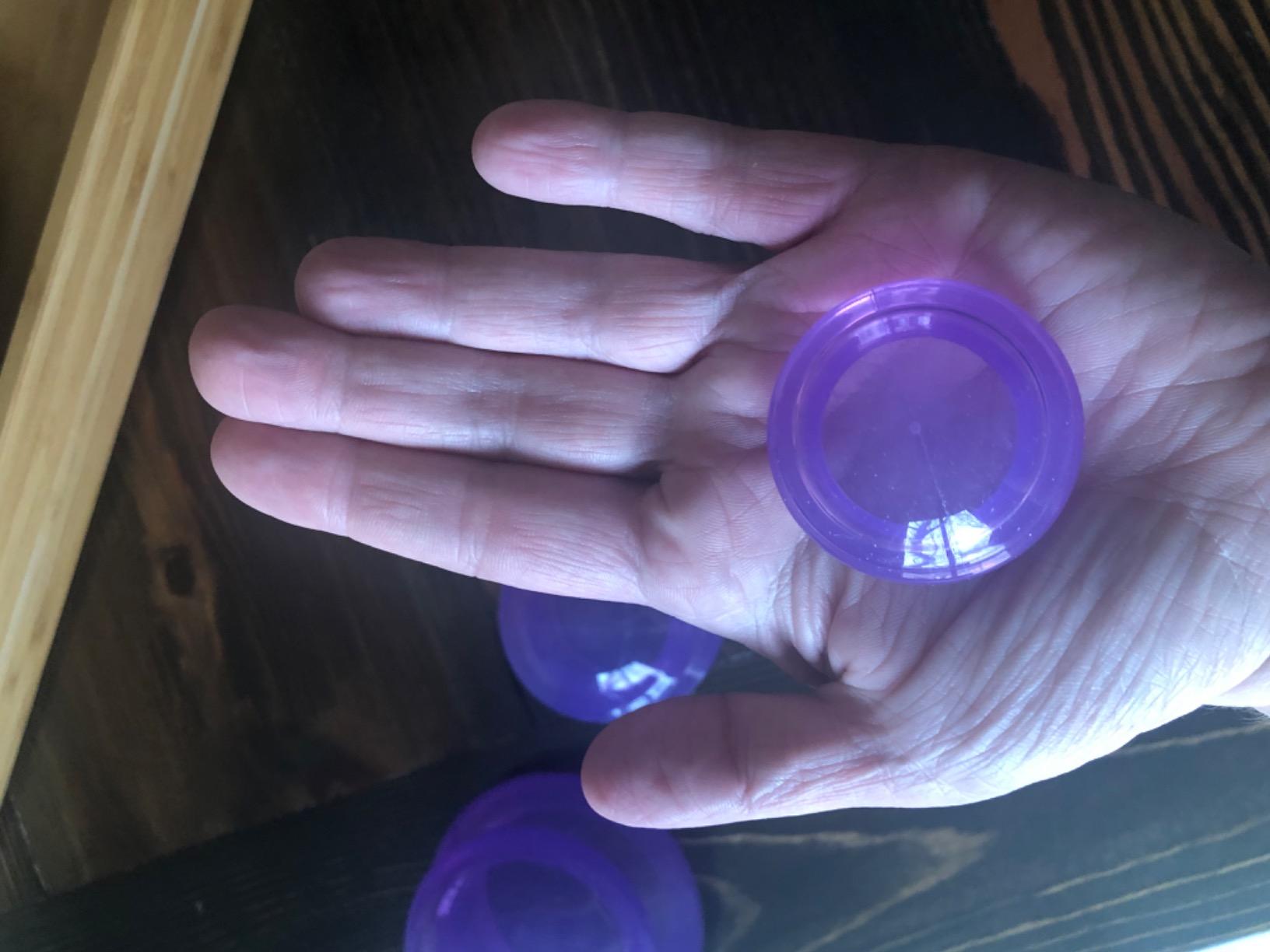Silicone Cupping Therapy Set Professional Massage Cupping Cups for Cupping Therapy 4 Cup Kit for Massage, Myofascial Release, Cellulite Reduction (Lure Blue) customer photo 2