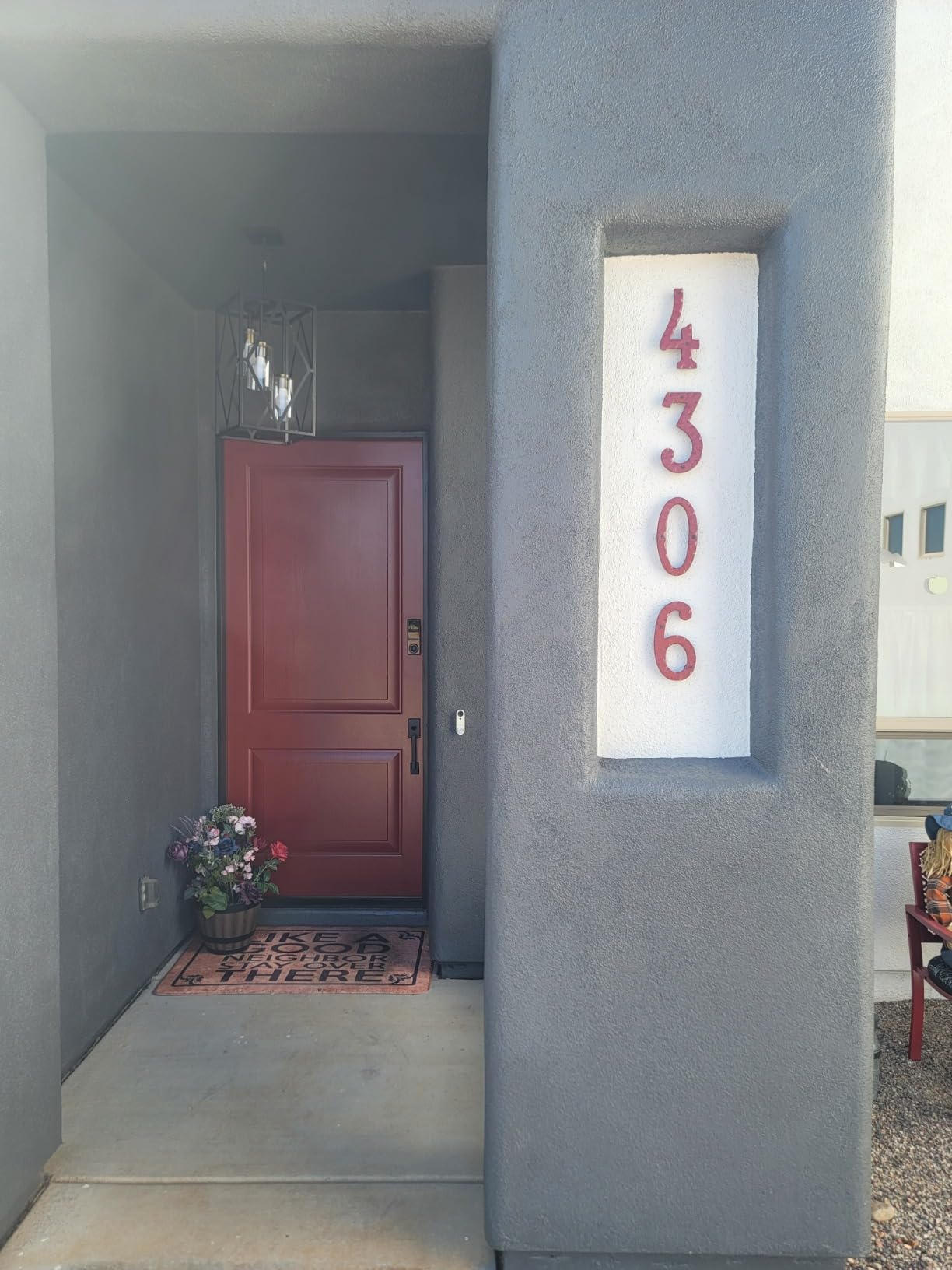 NACH House Numbers for Outside, 5.5 inch Black Address Numbers for House - Rustic Numbers for Outside with Mounting Hardware customer photo 2