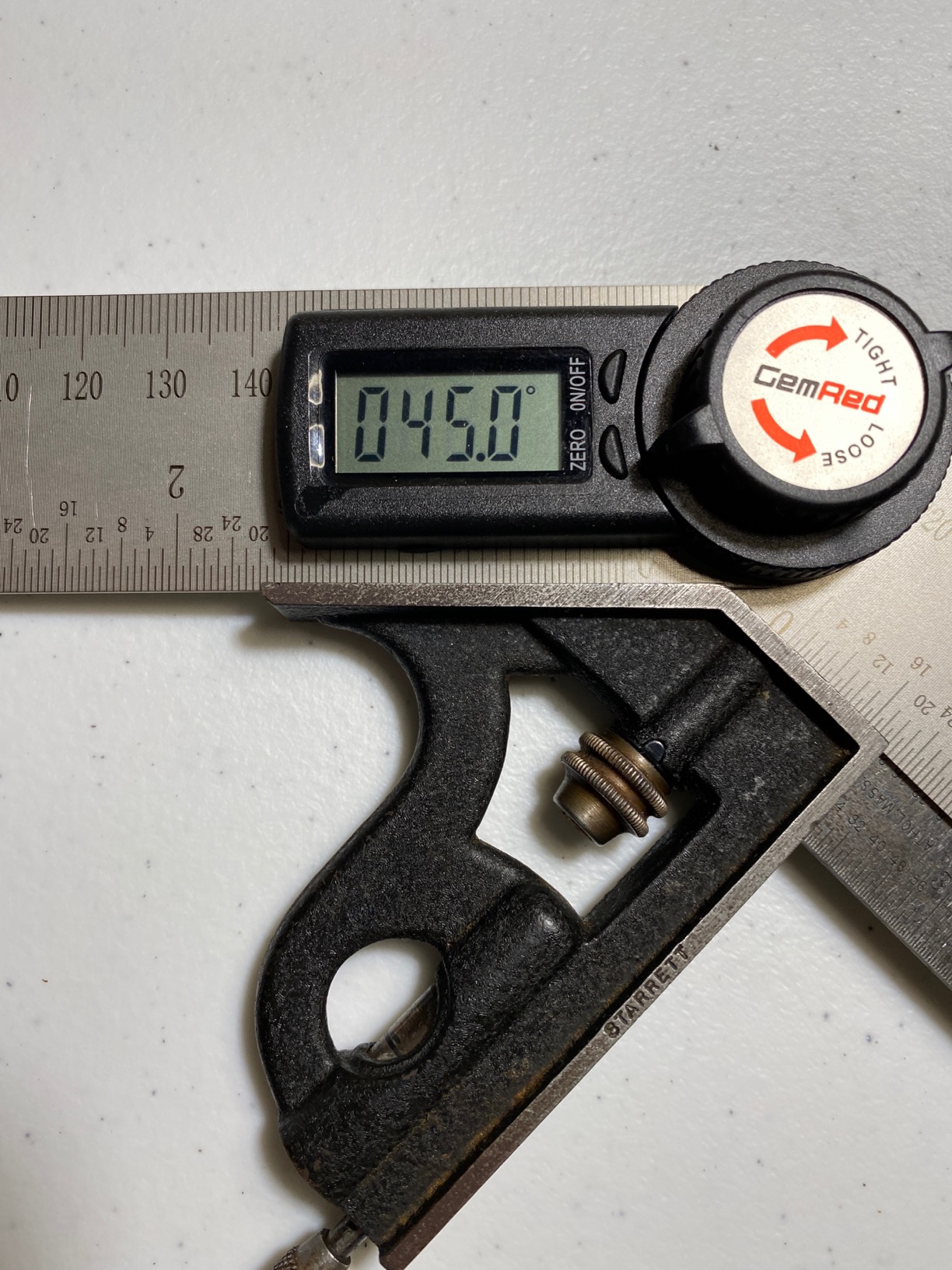 GemRed 82305 Digital Angle Finder Protractor Stainless Steel 7inch 200mm customer photo 2