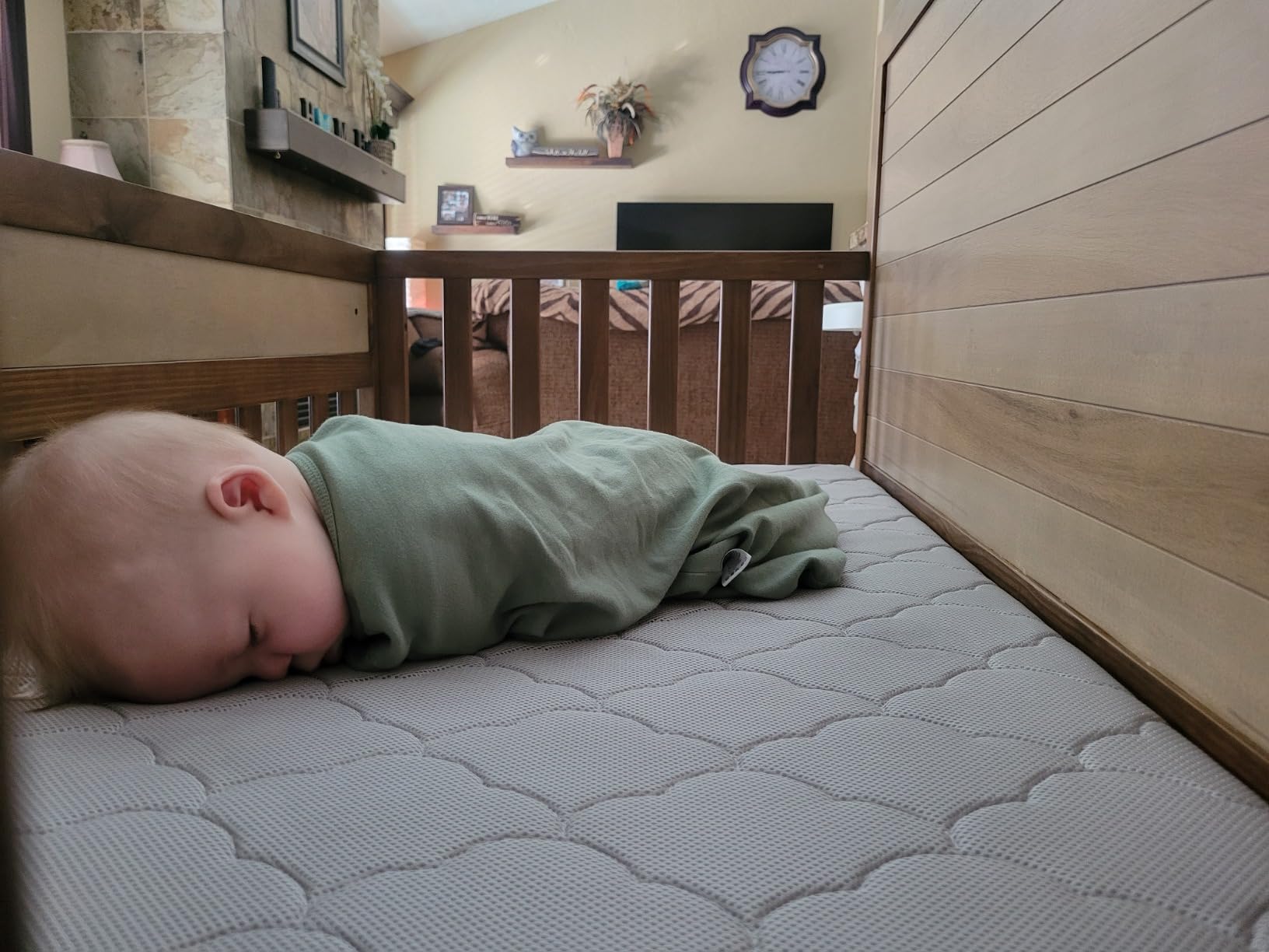 Newton Baby Crib Mattress & Toddler Bed, Breathable & Washable - White customer photo 2