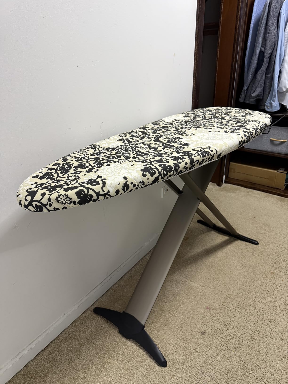 Bartnelli Pro Luxury Ironing Board - Extra Wide 51x19 Ironing Surface, Ultra-Premium Aluminum Build, Includes Steam Iron Rest, Adjustable Height, Foldable, European Made customer photo 1