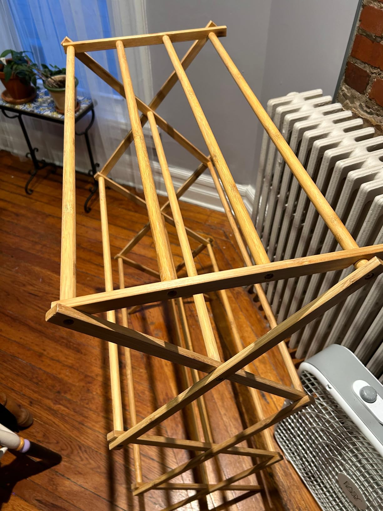 Home-it Wooden Clothes Drying Rack for Laundry - Collapsible Folding Bamboo Laundry Drying Rack for Drying Clothes - Heavy Duty Pre Assembled customer photo 1
