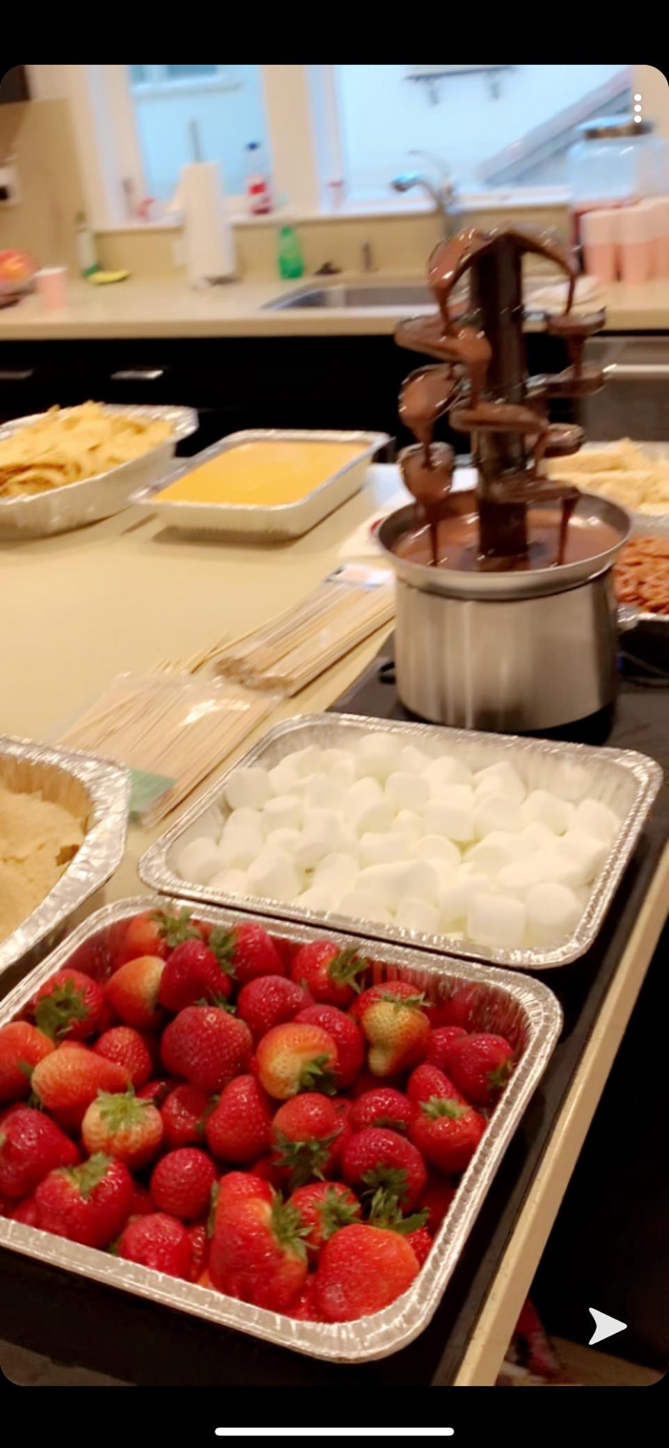 Nostalgia 4 Tier Electric Chocolate Fondue Fountain Machine for Parties - Melts Cheese, Queso, Candy, and Liqueur - Dip Strawberries, Apple Wedges, Vegetables, and More - 32-Ounce - Stainless Steel customer photo 2