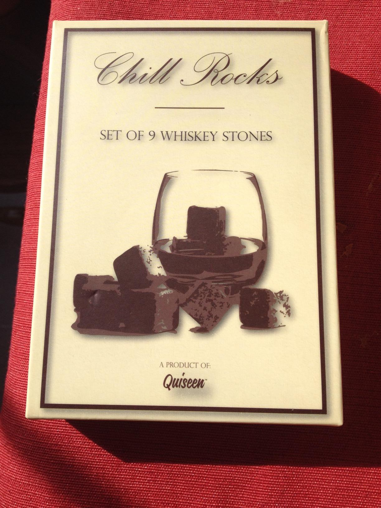 Set of 9 Grey Beverage Chilling Stones [Chill Rocks] Whiskey Stones for Whiskey and Other Beverages - in Gift Box with Velvet Carrying Pouch - Made of 100% Pure Soapstone - by Quiseen customer photo 1