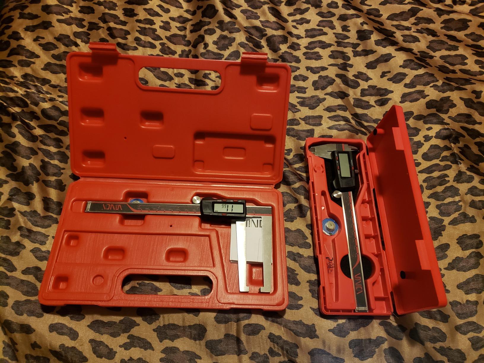 IP54 Grade Digital Caliper, DCLA-0605 6 Inch/150mm, Inch/Millimeter/Fraction Conversion, Stainless Steel, Large LCD Screen customer photo 2