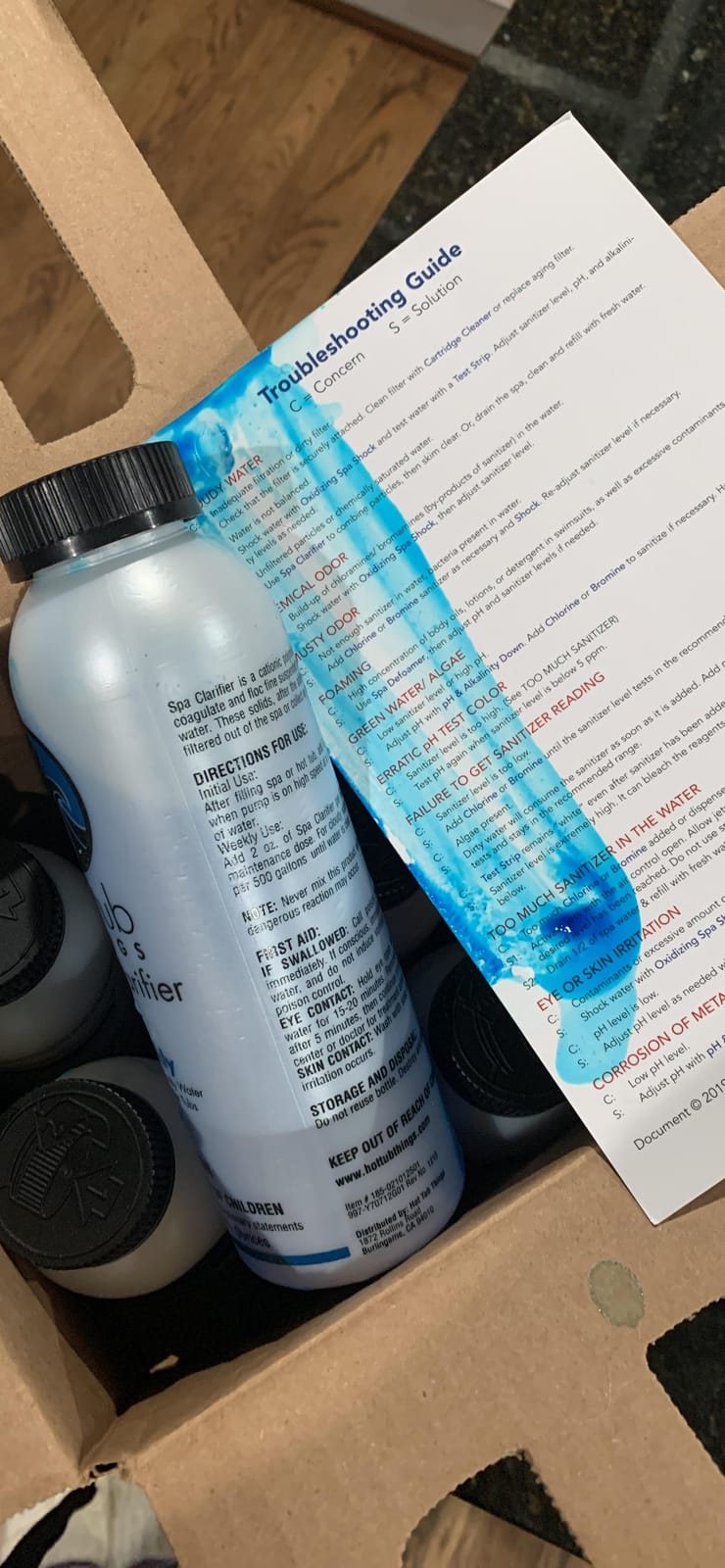 Hot Tub Things Chlorine Starter Kit for Hot Tub & Spa Maintenance | Complete chemical kit with chlorine granules, shock, test strips, alkalinity up & down, clarifier, metal out & oxidizer customer photo 2