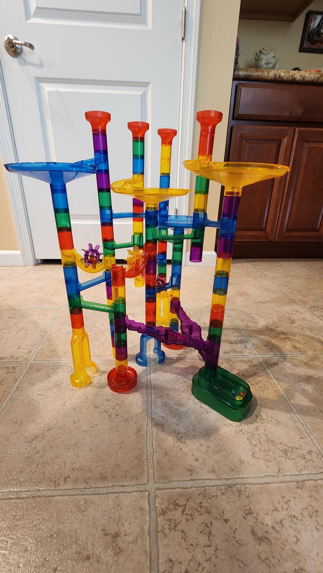 Marble Genius Marble Run Super Set, 150 Translucent Pieces, STEM Toy customer photo 1