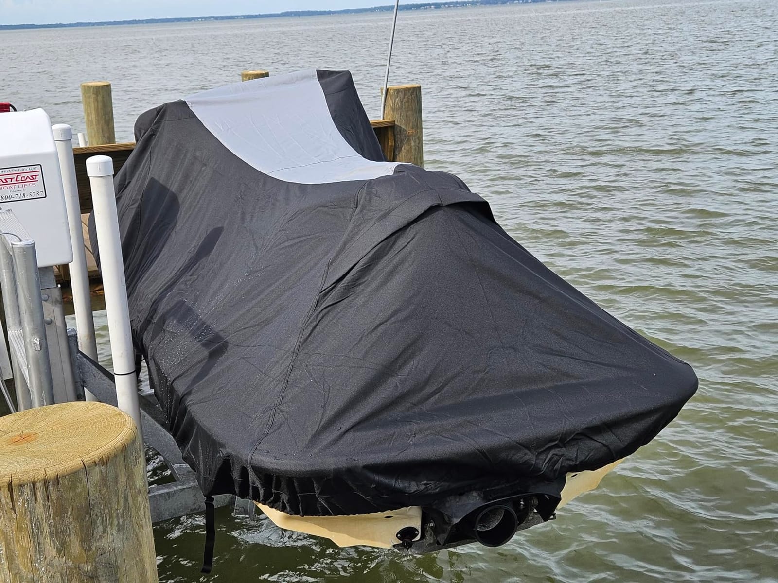 Trailerable Jet Ski Cover, Waterproof Marine Grade 600D Heavy Duty Polyester PWC Cover Gray/Black Color Fits from 126