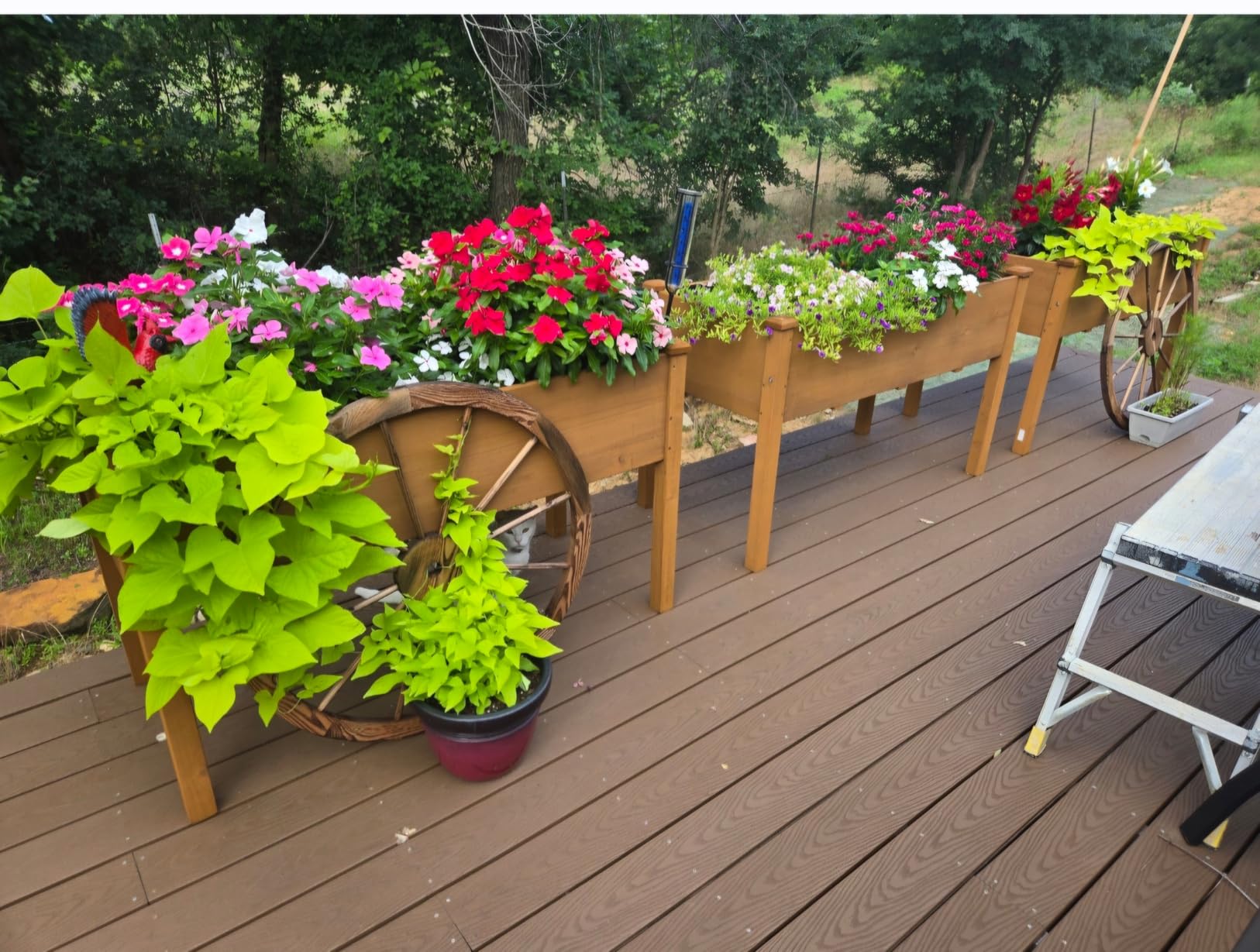 Best Choice Products 48 x 24 x 30 Inches Raised Garden Bed, Elevated Wood Planter Box Stand for Backyard, Patio, Balcony with Bed Liner, 200 Pound Capacity - Natural customer photo 1