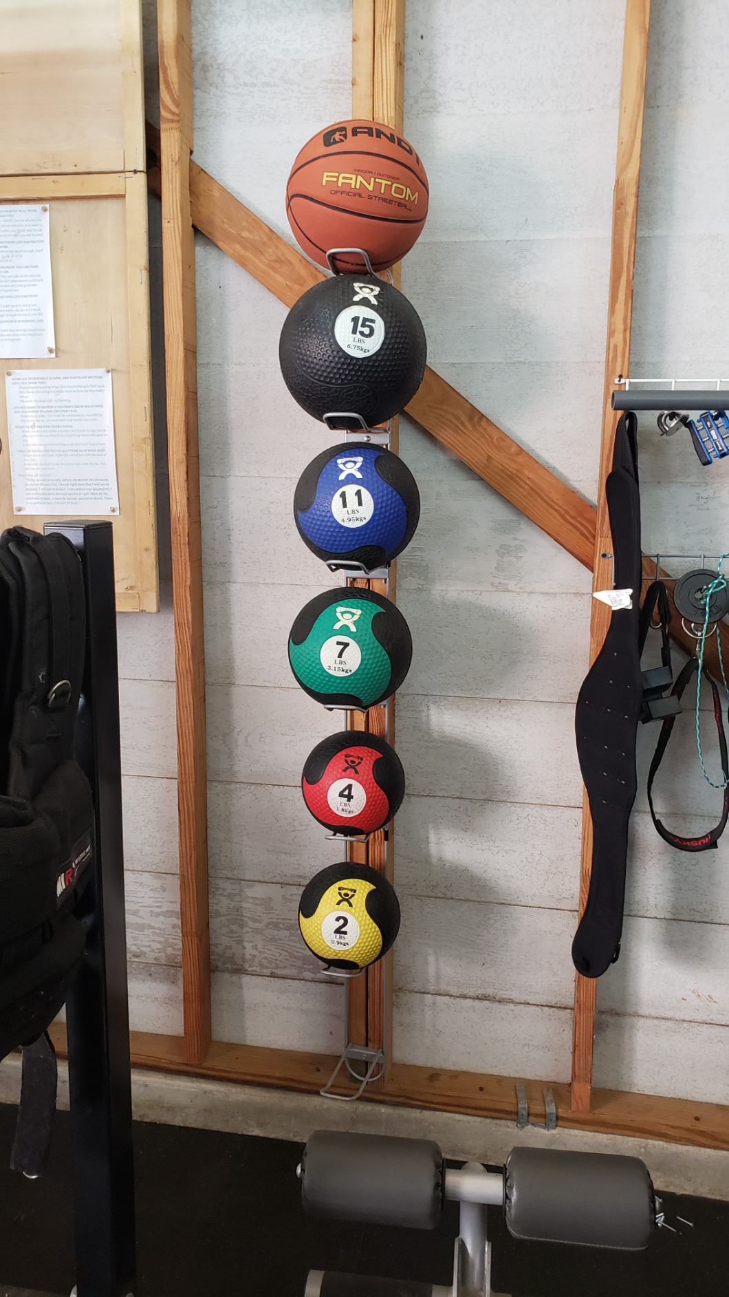 Knape & Vogt Wall Mounted Ball Rack for Garages | 7-Ball Capacity, 63-1/8 in. Tall, John Sterling Collection, Alloy Steel, Silver customer photo 2