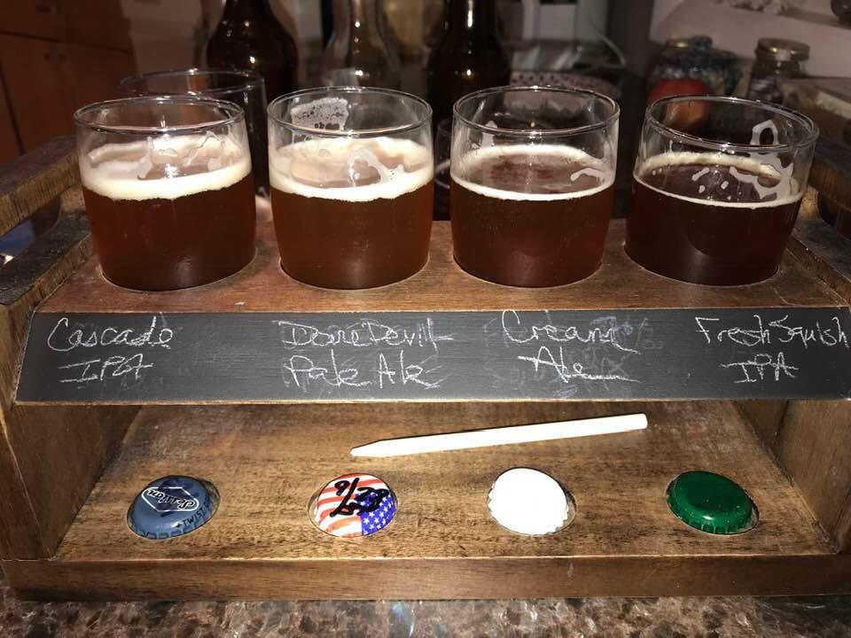 PICNIC TIME Craft Beer Flight - Wooden Beer Tasting Flight Board Set customer photo 1