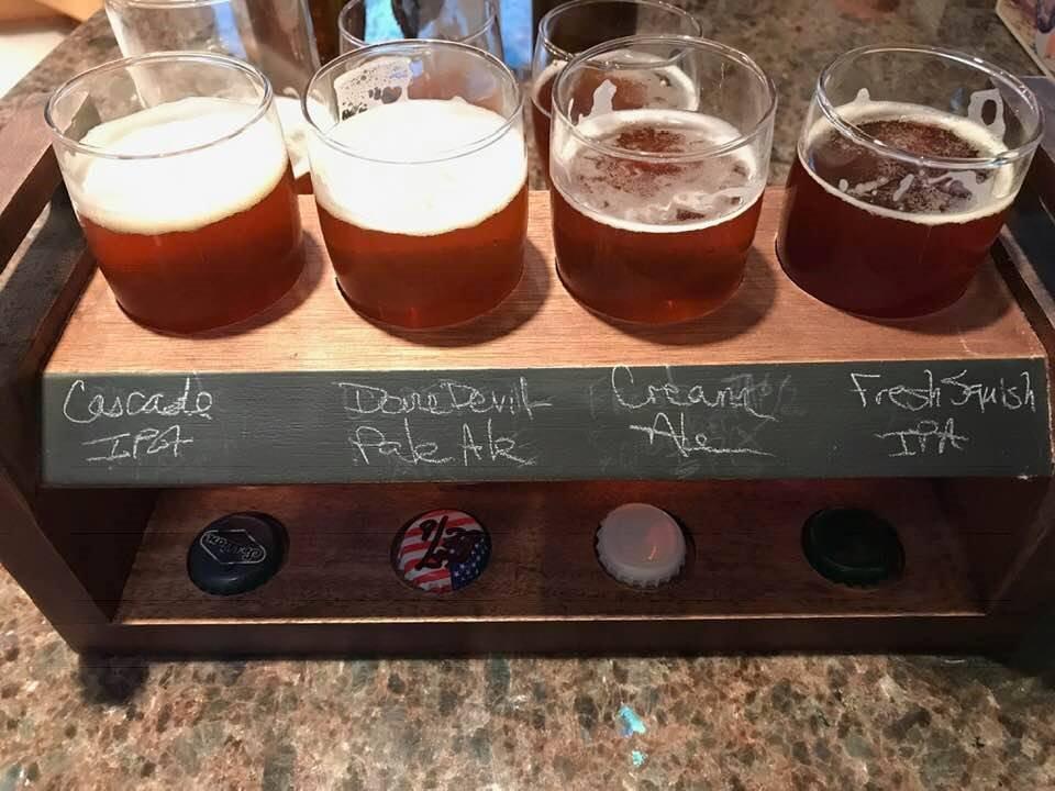 PICNIC TIME Craft Beer Flight - Wooden Beer Tasting Flight Board Set customer photo 2