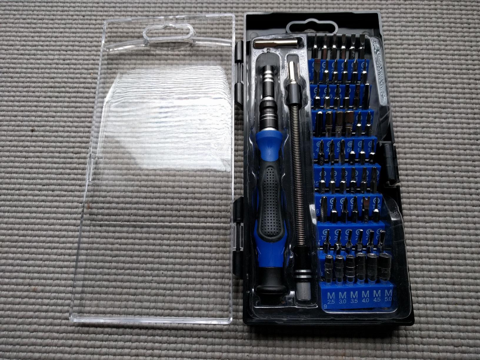 ORIA Precision Screwdriver Set, 61 in 1 Small Screwdriver Set with 57 Precision Bits, Portable Repair Tool Kit, Magnetic Screw Driver Kit with Extension Rod for Smartphone, PC, Watch, Toys, Blue customer photo 2