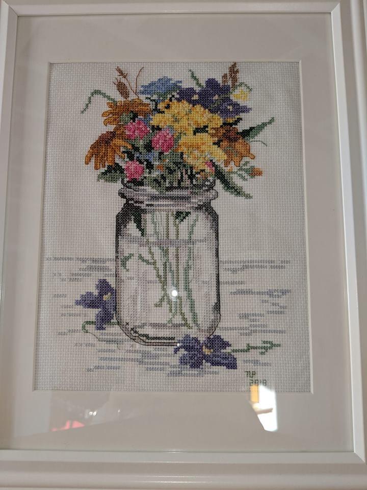 Janlynn 017-0112 'Wildflower Jar' Counted Cross Stitch Kit customer photo 1