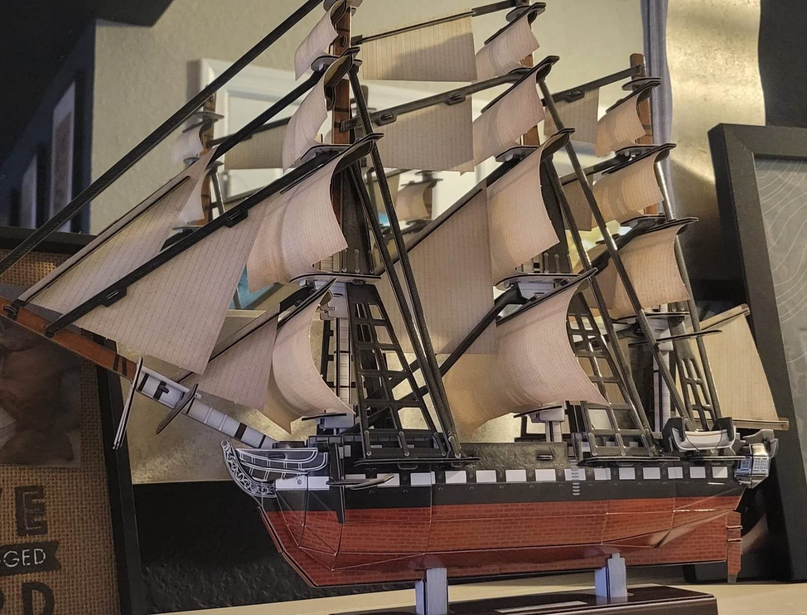 CubicFun 3D Ship Puzzles for USS Constitution Sailing Boat Models for Adults and Teens Toys, 193 Pieces customer photo 2