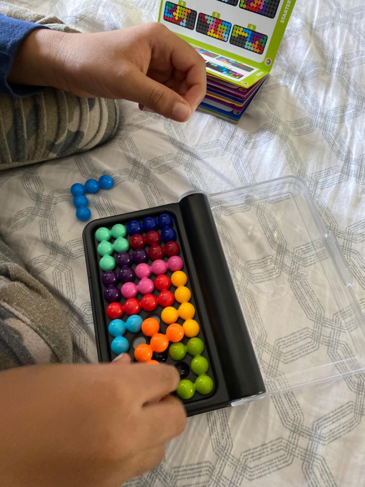 SmartGames IQ Puzzler Pro | Boost Logic and Problem Solving Skills | Level Up with 120 2D and 3D Challenges from Easy to Expert | Great for Ages 6 - Adult | A Fun Travel Game in a Portable Case customer photo 2