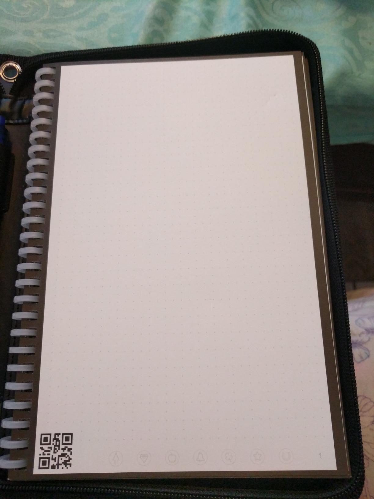 Rocketbook Wave Smart - Dotted Grid Eco-Friendly Notebook with 1 Pilot Frixion Pen Included - Standard Size (8.5