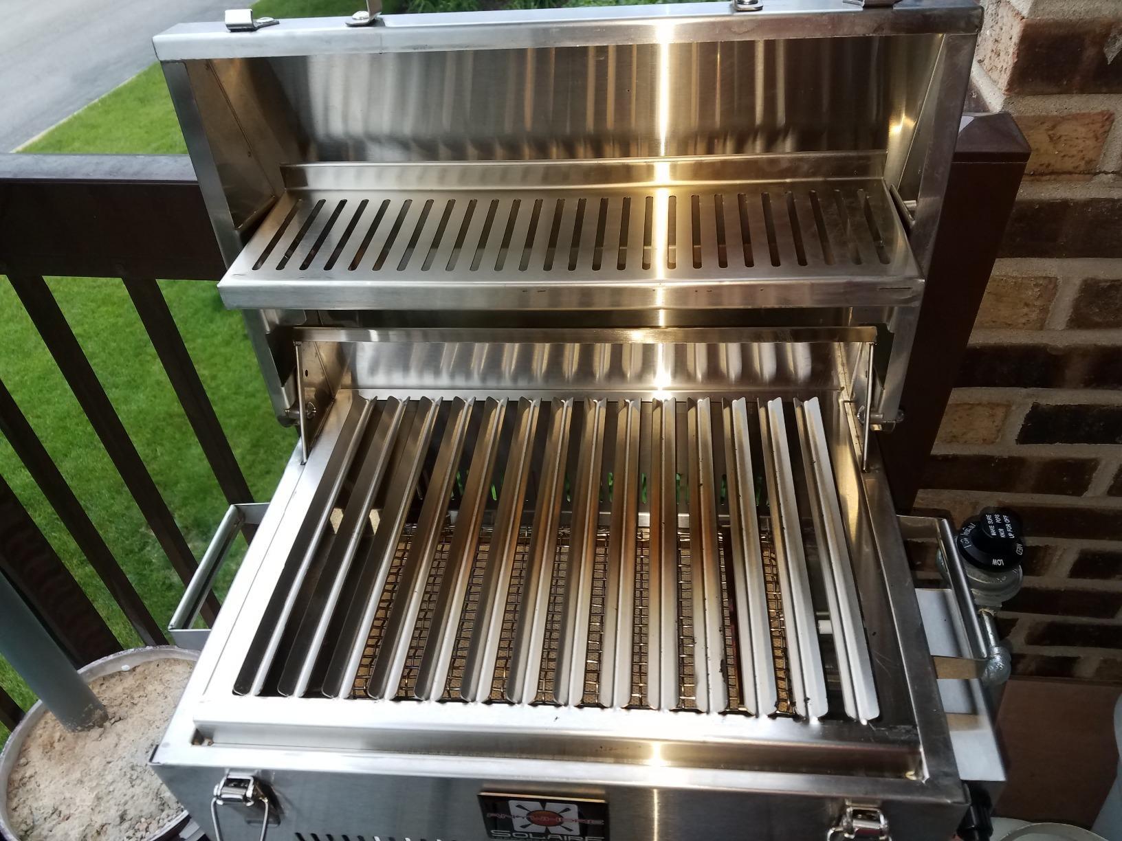 Solaire SOL-IR17BWR Portable Infrared Propane Gas Grill with Warming Rack, Stainless Steel, with Carrying Bag customer photo 2