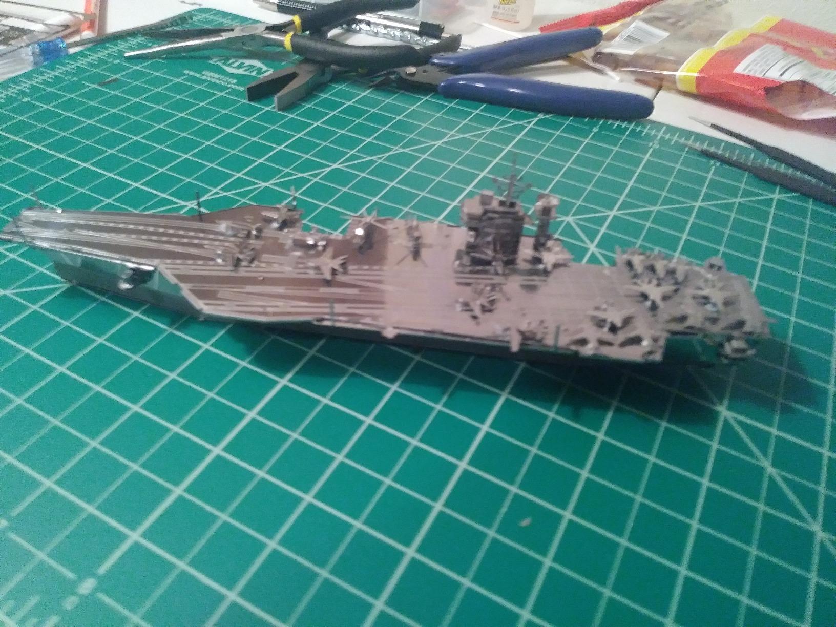 Metal Earth Premium Series USS Theodore Roosevelt CVN-71 3D Metal Model Kit Fascinations customer photo 1