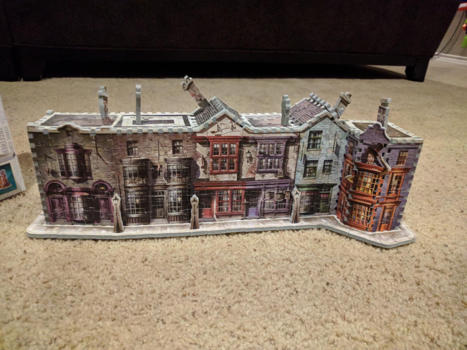 Wrebbit3D Harry Potter 3D Puzzle Model of Diagon Alley | 450 Real Jigsaw Puzzle Pieces | Build and Journey Through the Wizarding World customer photo 2