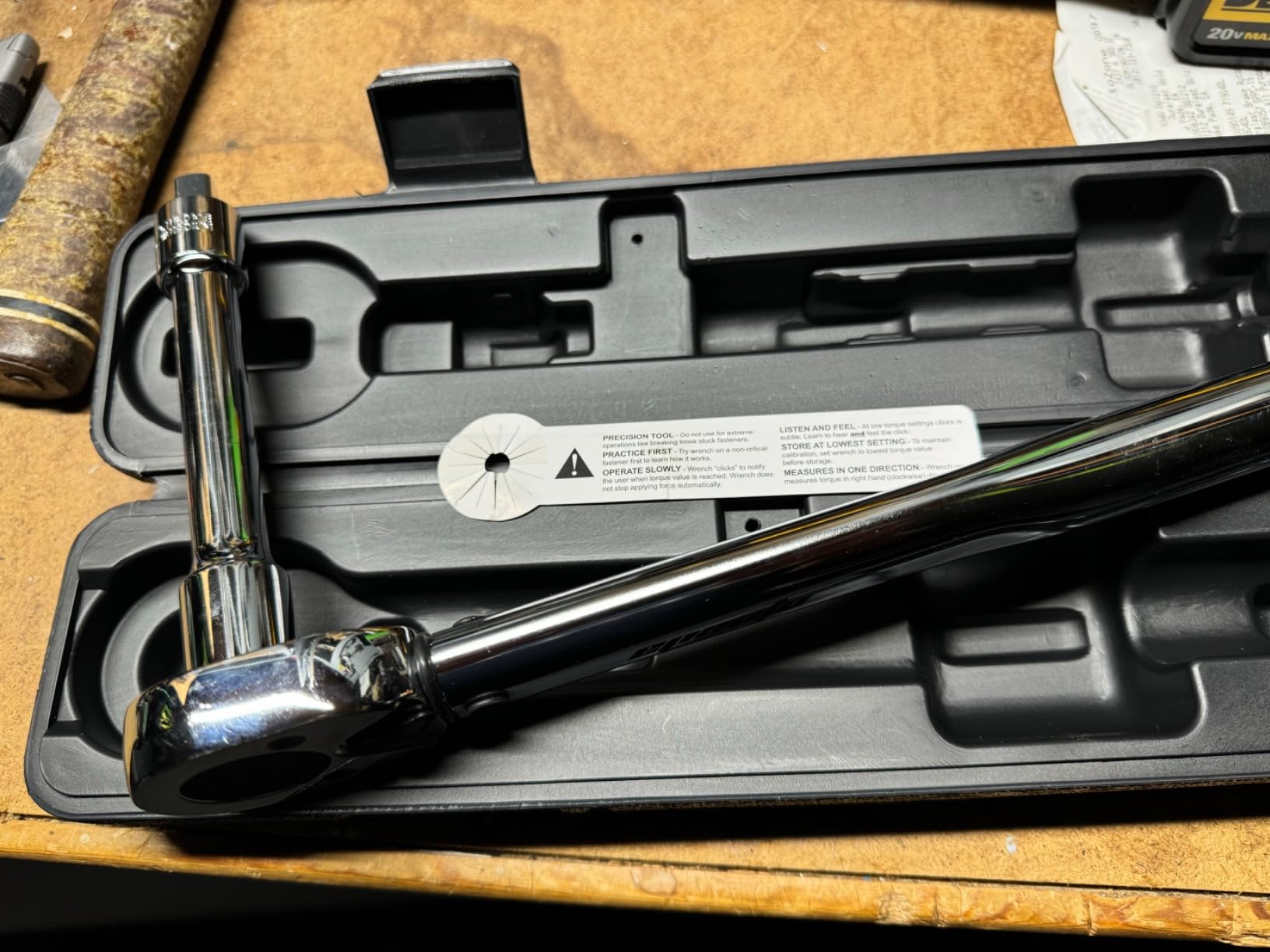 EPAuto 1/2-inch Drive Click Torque Wrench, 10-150 ft/lb, 13.6-203.5 N/m customer photo 1
