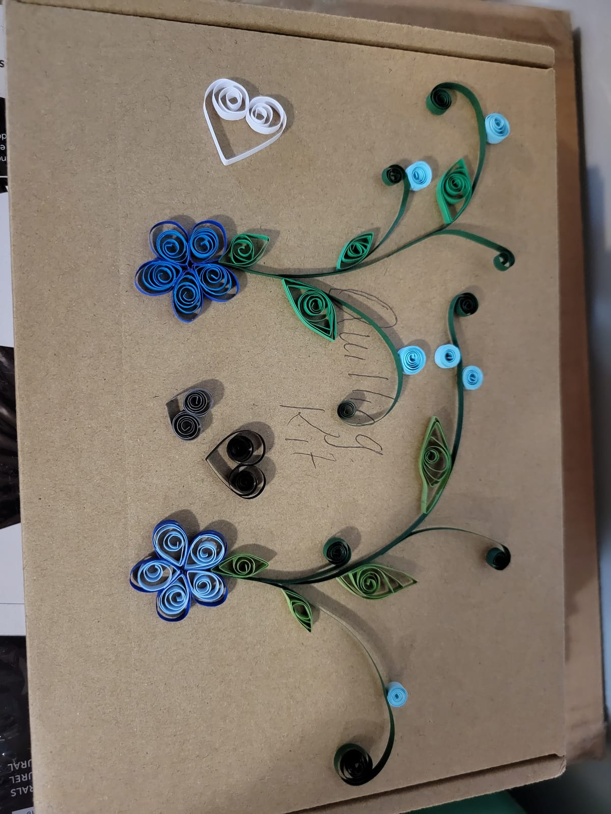 JUYA Paper Quilling Kit 30 Colors 600 Strips 8 Tools, Glue, Blue Set, 3mm | 39cm x 3mm Strips; Dual-Ended Tool; Shaping Board; Pre-Filled 30ml Craft Glue customer photo 1