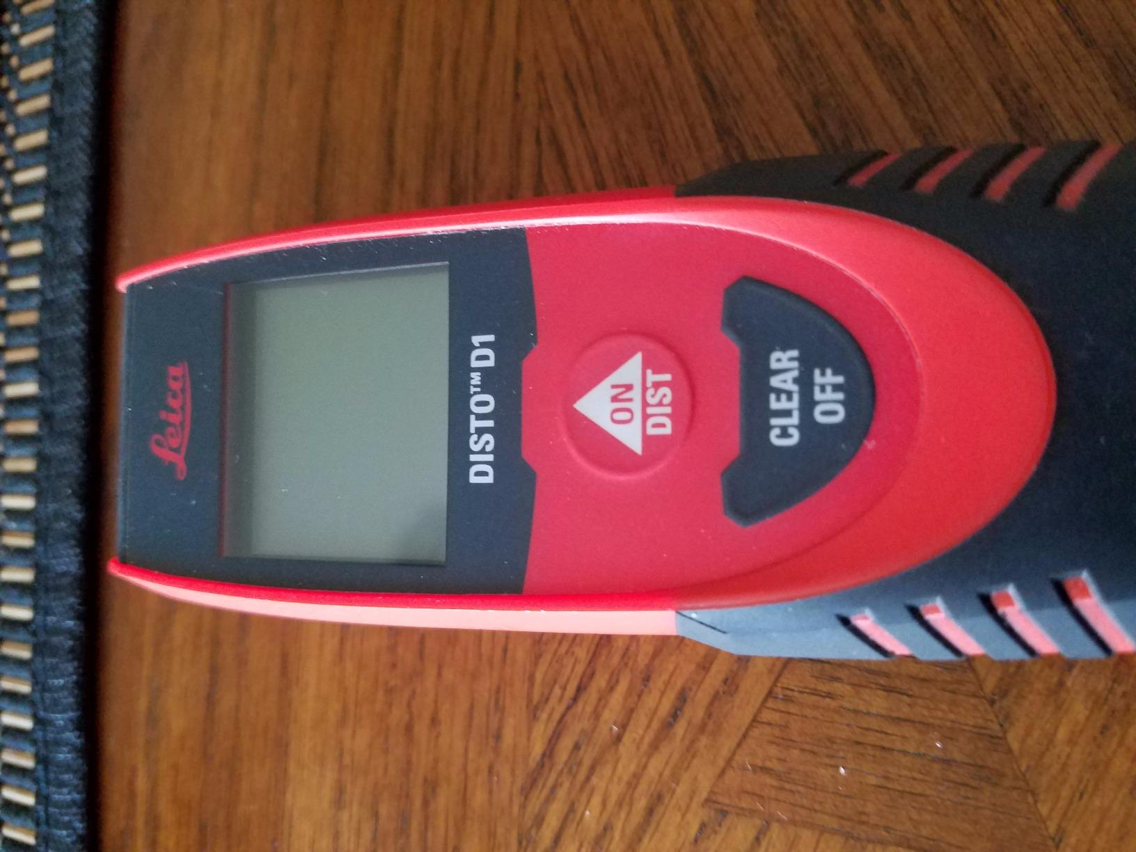 Leica DISTO D1 120ft Laser Distance Measure with Bluetooth 4.0, Black/Red customer photo 2