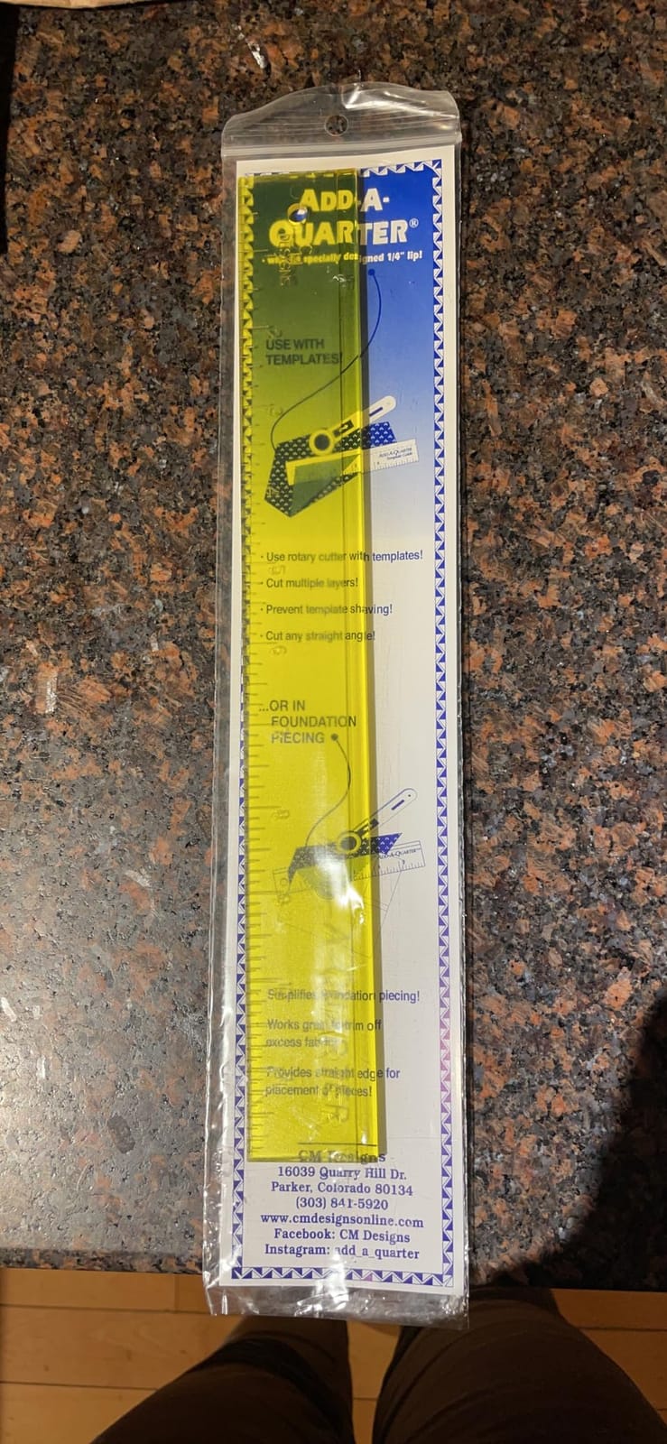 CM Designs CMD40012 Ruler Add-A-Quarter Plus, 6