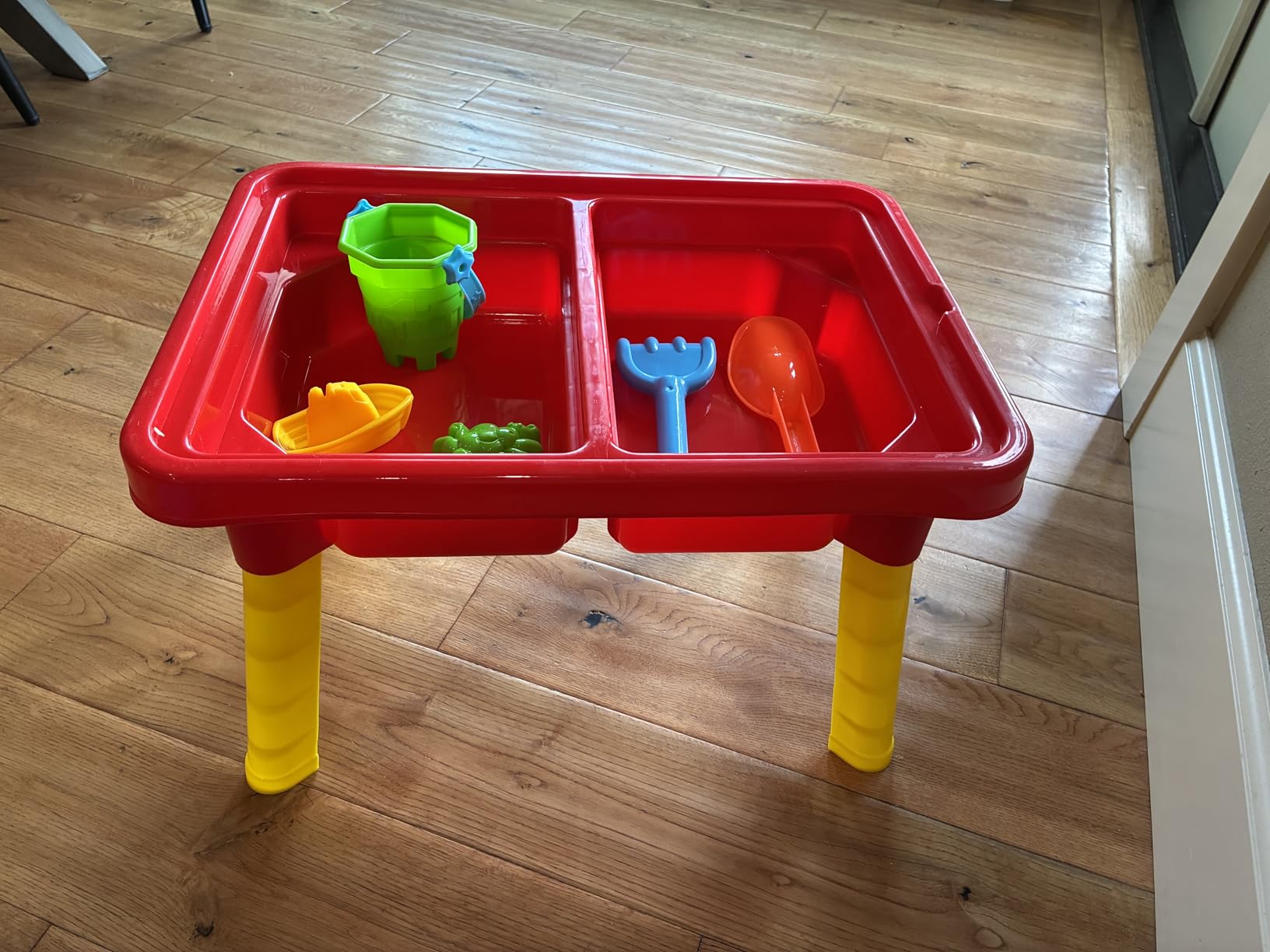 Toddler Sensory Kids Table with Lid | Sensory Bin | Kidoozie | Mega Block Compatible Lid | Indoor Outdoor Use, Red, G02521 17 x 12.5 x 11 inches customer photo 1