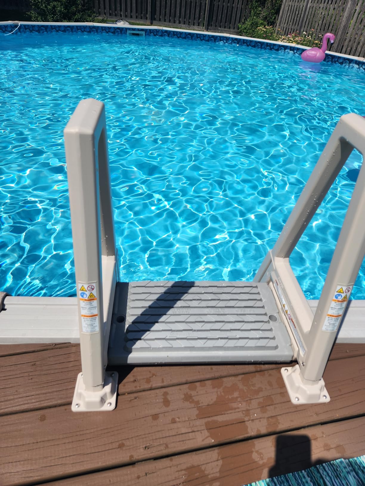 Confer Plastics 6000X Heavy Duty Above Ground in-Pool Swimming Ladder for Decks Adjustable from 42IN to 56IN HIGH customer photo 1