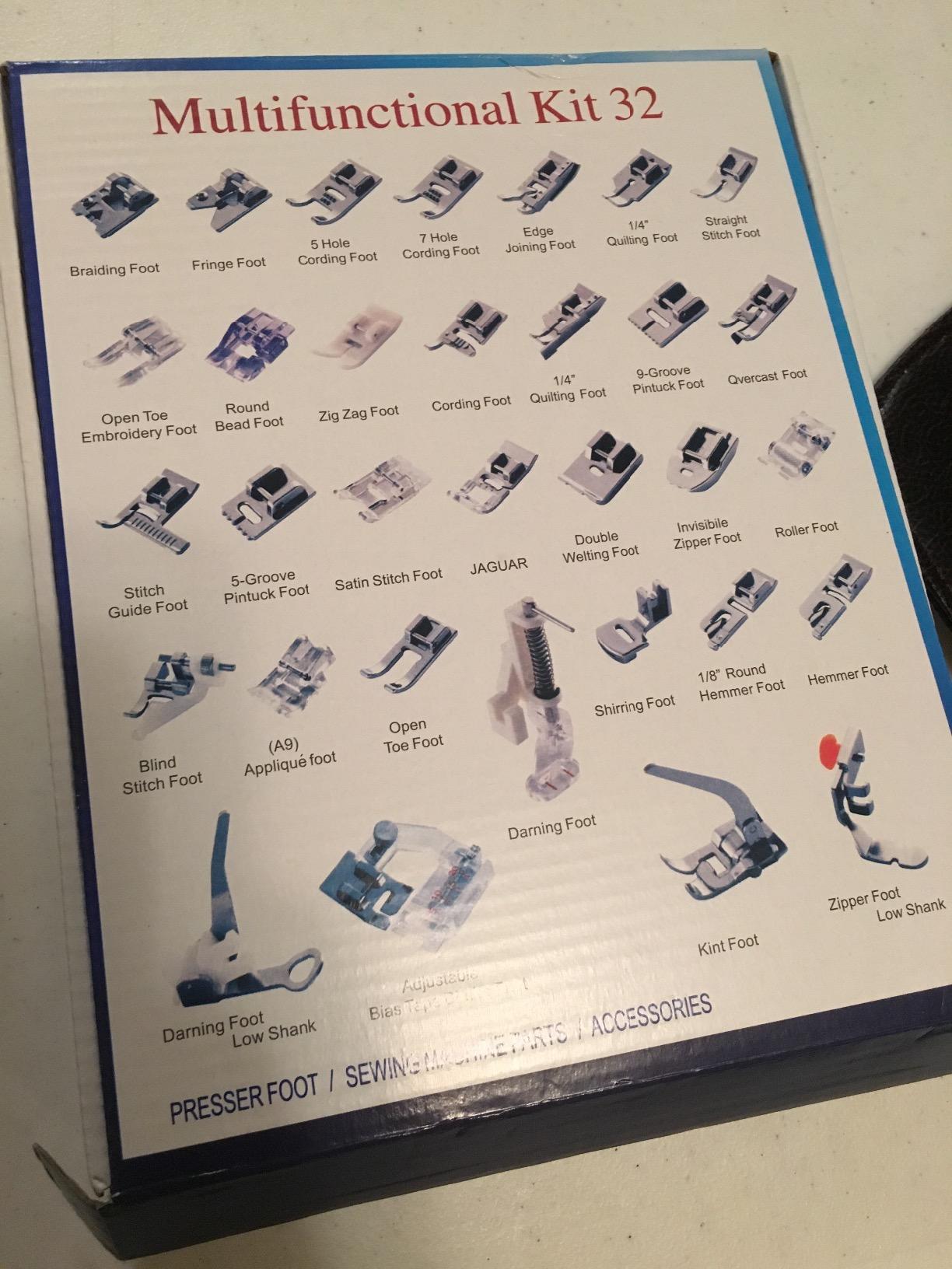32Pcs Sewing Machine Presser,Zipping, Buttonholing,Quilting in Single Kit | Compatible With Babylock Janome Elna Toyota New Home Simplicity Necchi Kenmore Replacement Sewing Machine Accessories customer photo 2