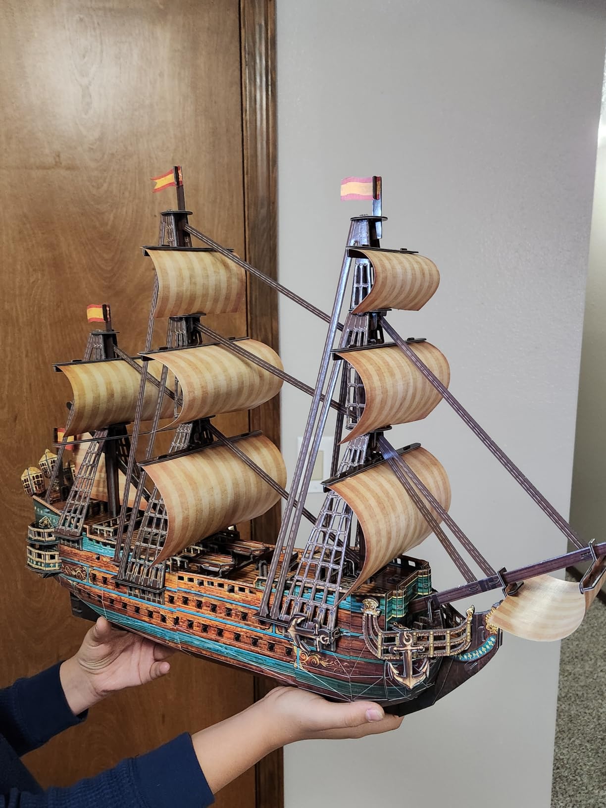 CubicFun San Felipe Spanish Warship 3D Puzzle Ship Model Kit 248 Pieces customer photo 1