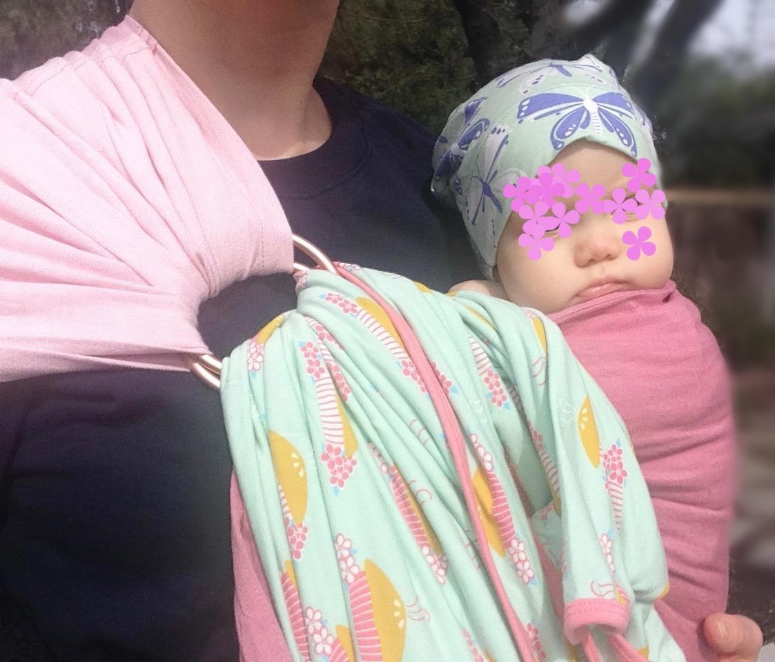 Nalakai Ring Sling Baby Carrier, Soft Linen Baby Sling, Baby Wrap, Comfort, Style, and Giving Back - Carry Your Little One with Love customer photo 2