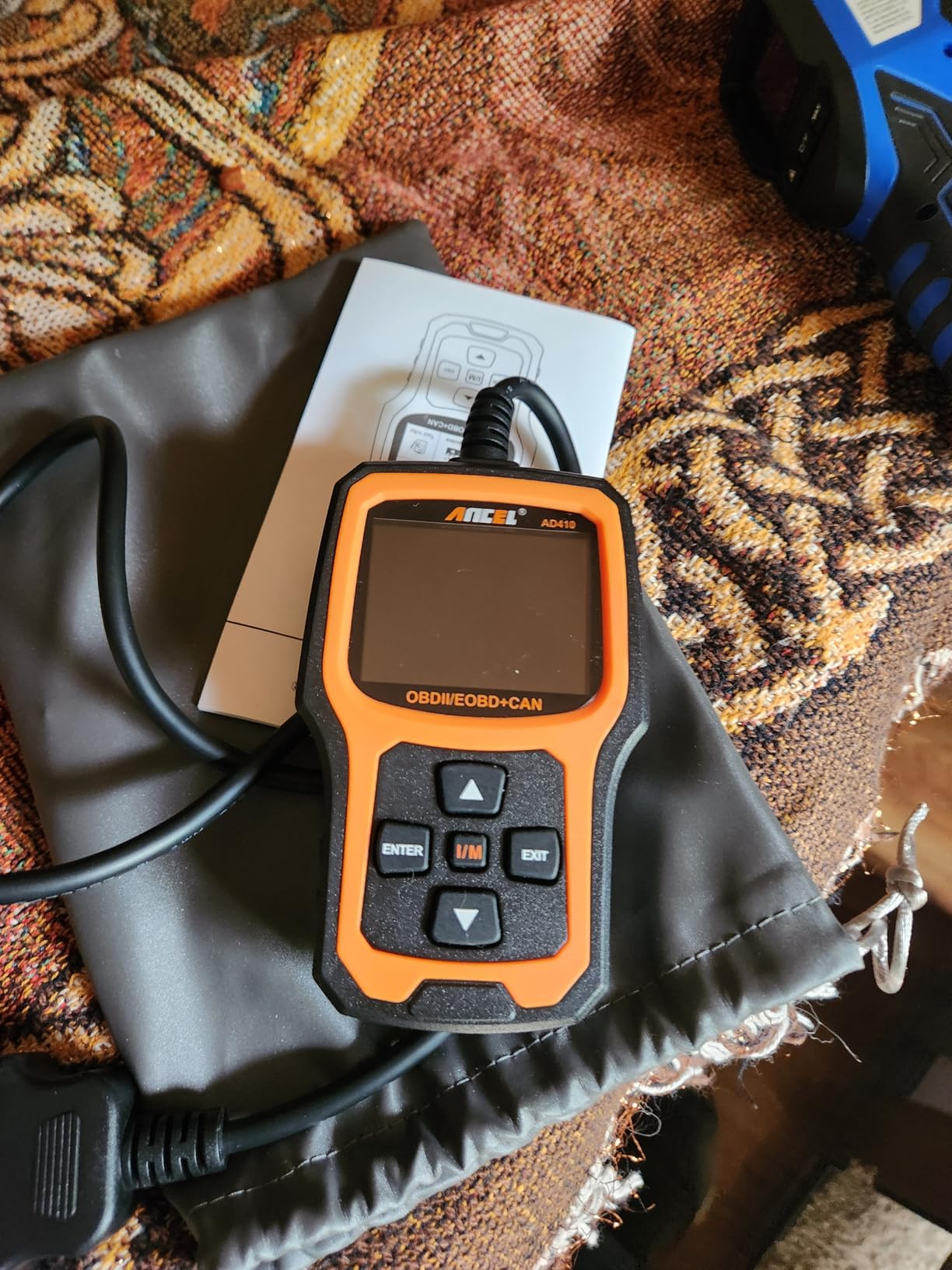 ANCEL AD410 Enhanced OBD2 Scanner, Vehicle Code Reader for Check Engine Light, Automotive OBD II Scanner Fault Diagnosis, OBDII Scan Tool for All OBDII Cars 1996+, Black/Yellow customer photo 2
