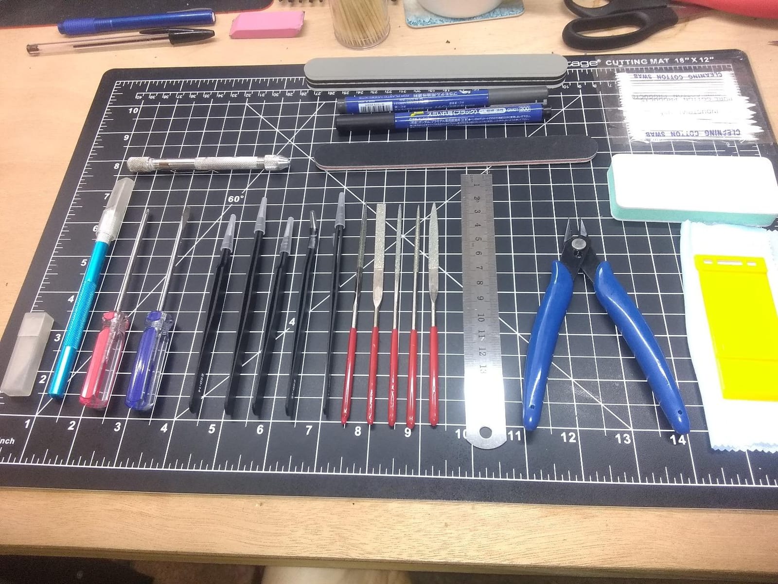 21Pcs Modeler Basic Tools Craft Set Hobby Building Tools Kit for Assembling Miniatures Mecha Car Model Building customer photo 1