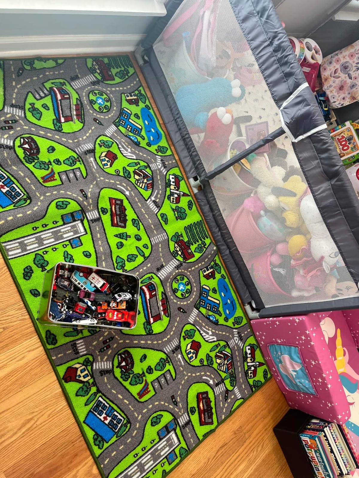 Kids Carpet Playmat Rug City Life Great for Playing with Cars and Toys - Play Learn and Have Fun Safely - Kids Baby Children Educational Road Traffic Play Mat for Bedroom Play Room Game Safe Area customer photo 2
