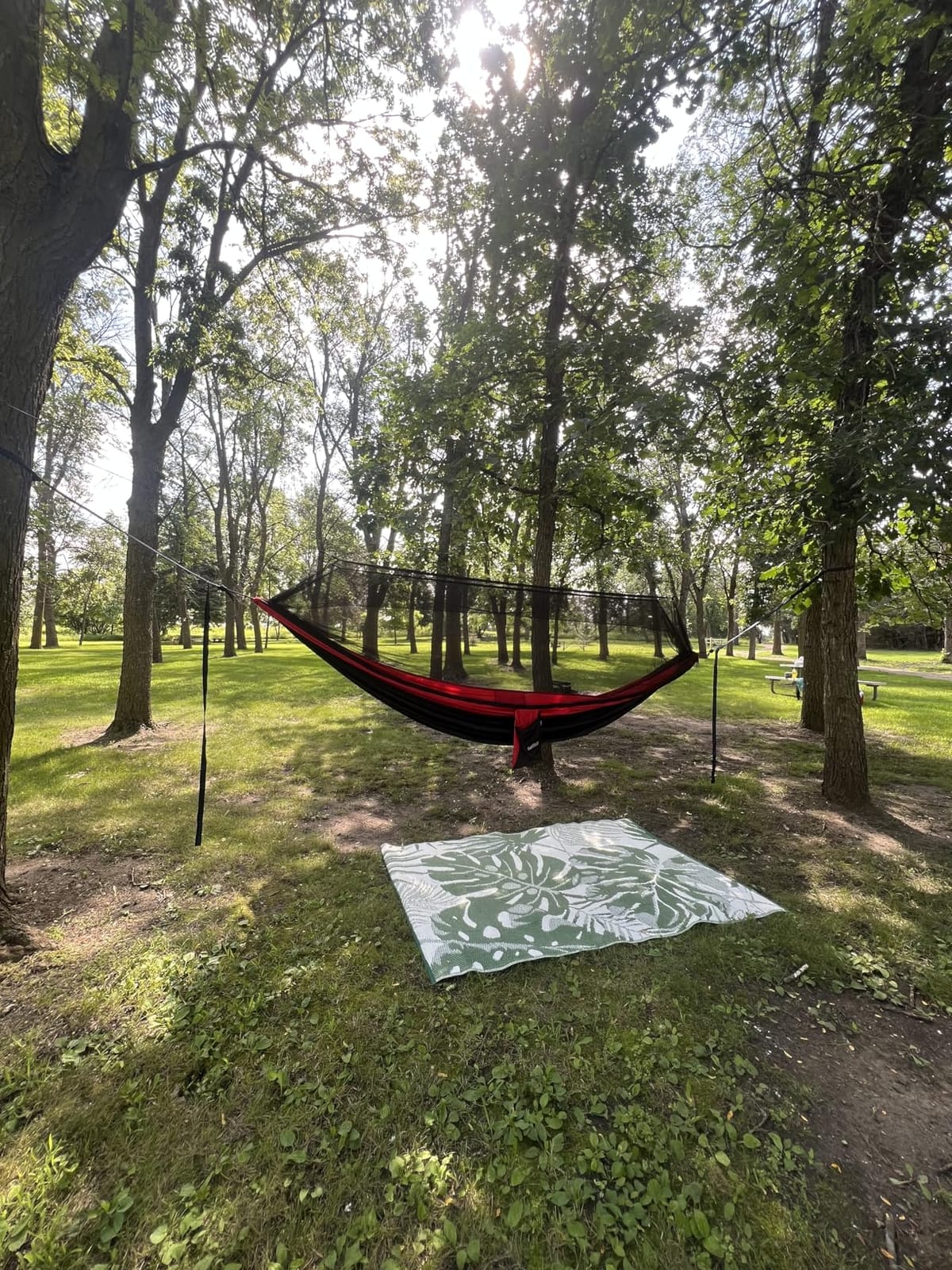 Sunyear Camping Hammock, Portable Single & Double Hammock with Net customer photo 1
