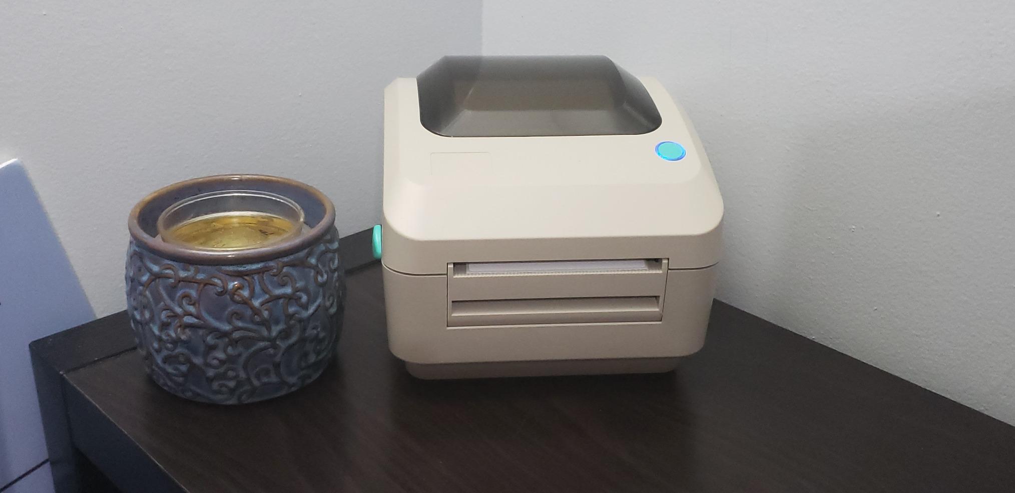 Arkscan 2054A Shipping Label Printer for Windows Mac Chromebook Android, Supports Amazon Ebay Paypal Etsy Shopify ShipStation Stamps UPS USPS FedEx DHL, Roll & Fanfold 4x6 Direct Thermal Label customer photo 1