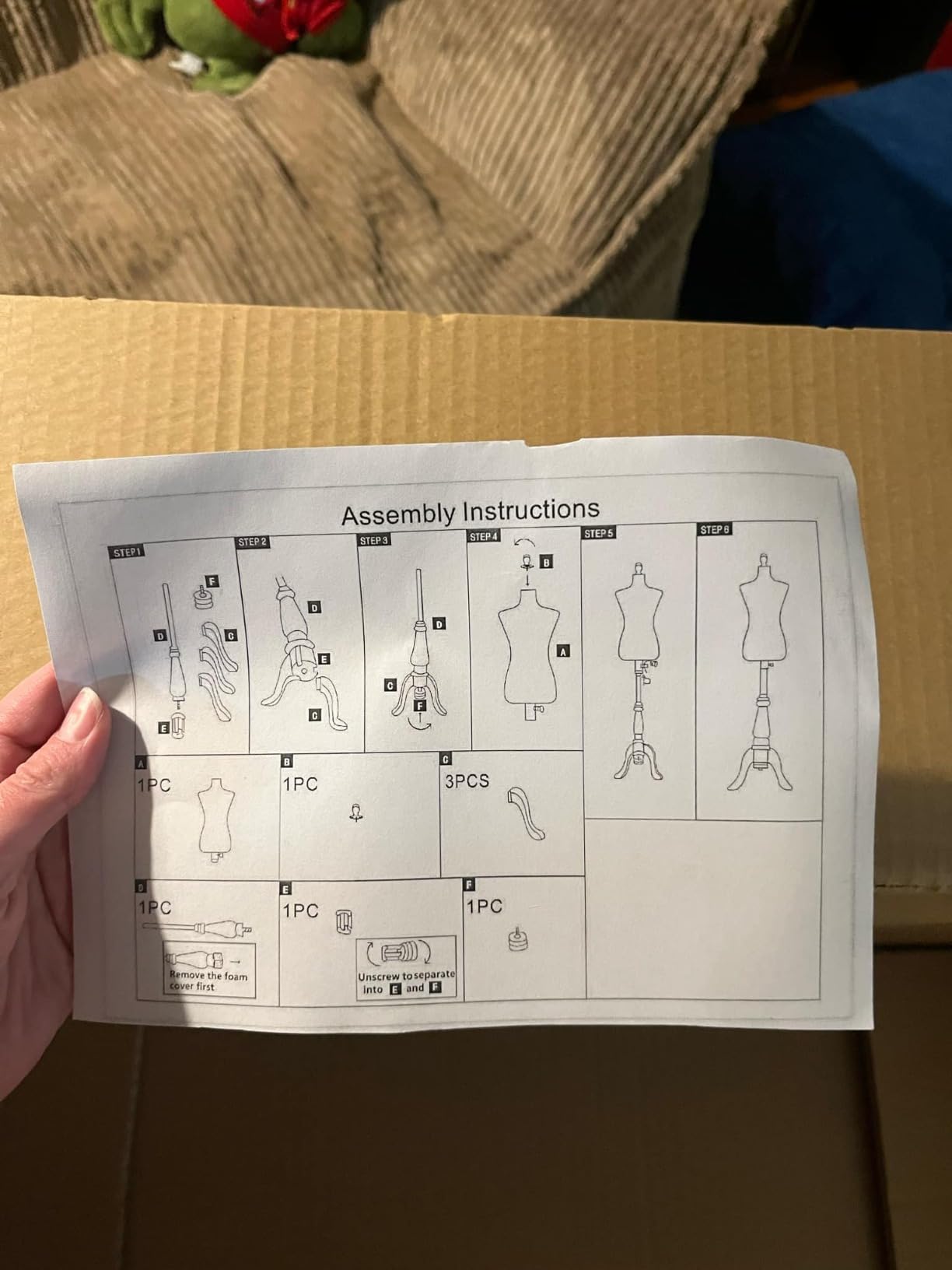 Bonnlo Female Dress Form Pinnable Mannequin Body Torso with Wooden Tripod Base Stand (White, 6) customer photo 1