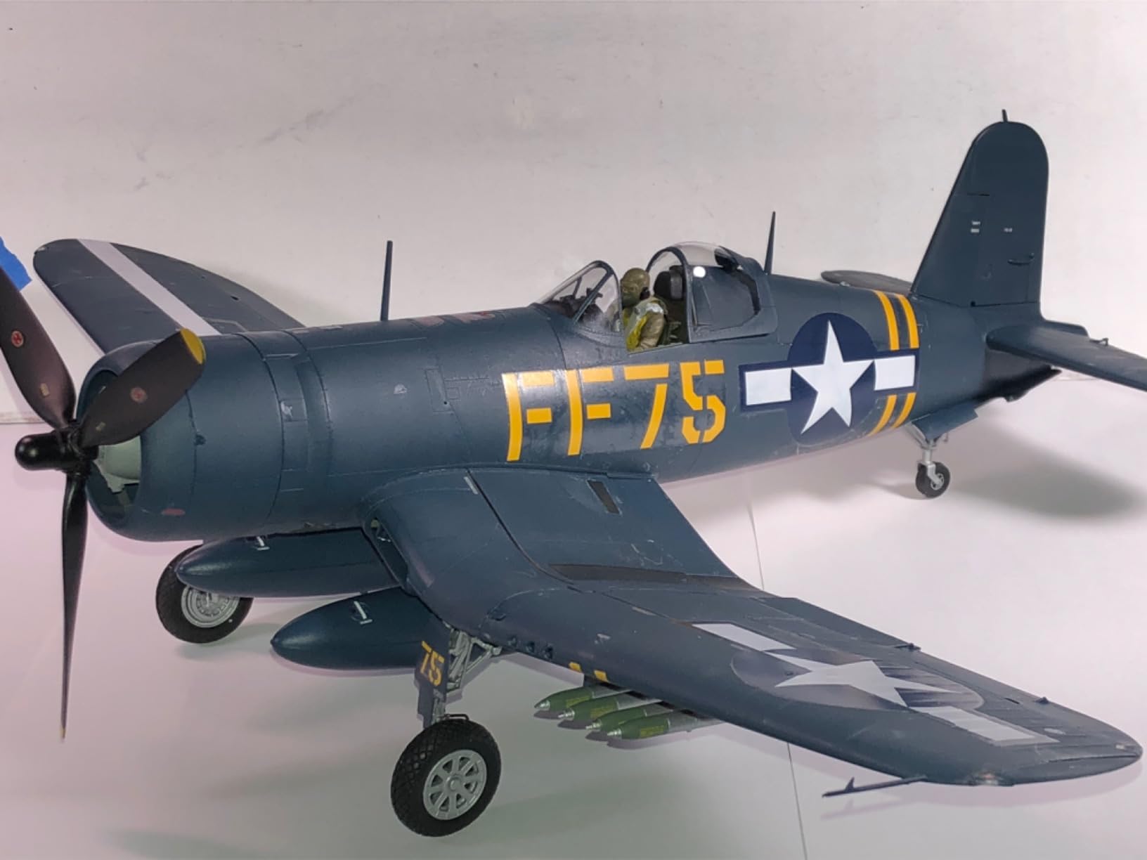 TAMIYA 60327 1/32 Vought F4U-1D Corsair Plastic Model Airplane Kit for 168 months to 1200 months customer photo 1