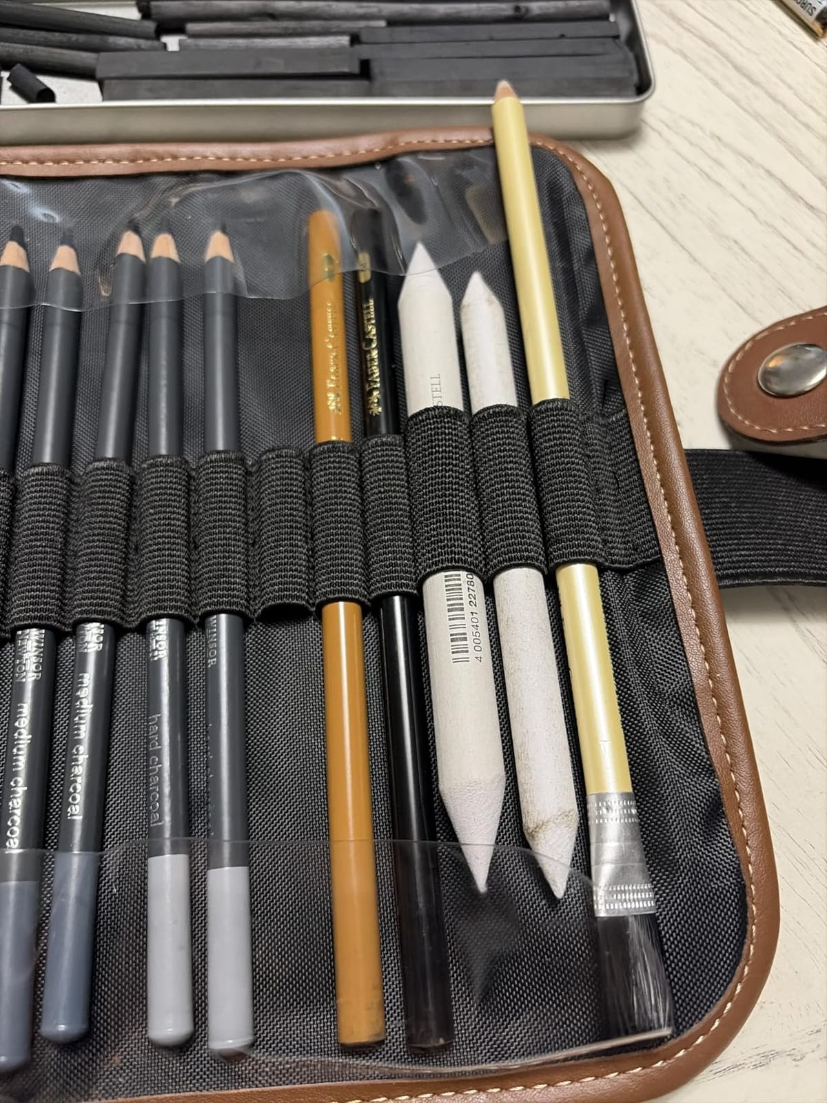 Faber-Castell Charcoal Sketch Set - 7 Piece Charcoal and Pastel Art Supplies Set customer photo 1
